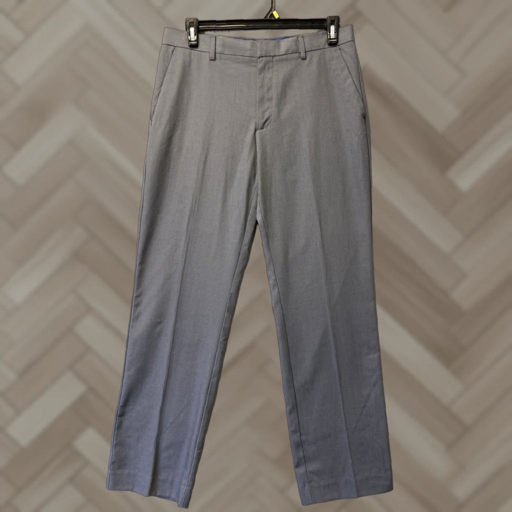 Banana Republic Banana Republic Pants Dress Men's 33x32 Gray Slim Straight Button/0669 Size US 33 - 1 Thumbnail