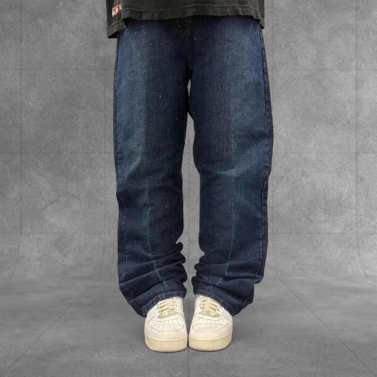 Phat Farm Crazy Vintage Y2K 2000s Super Baggy Phat Farm Skater Dark Wash Grunge Denim Jeans! Size US 38 / EU 54 - 1 Thumbnail