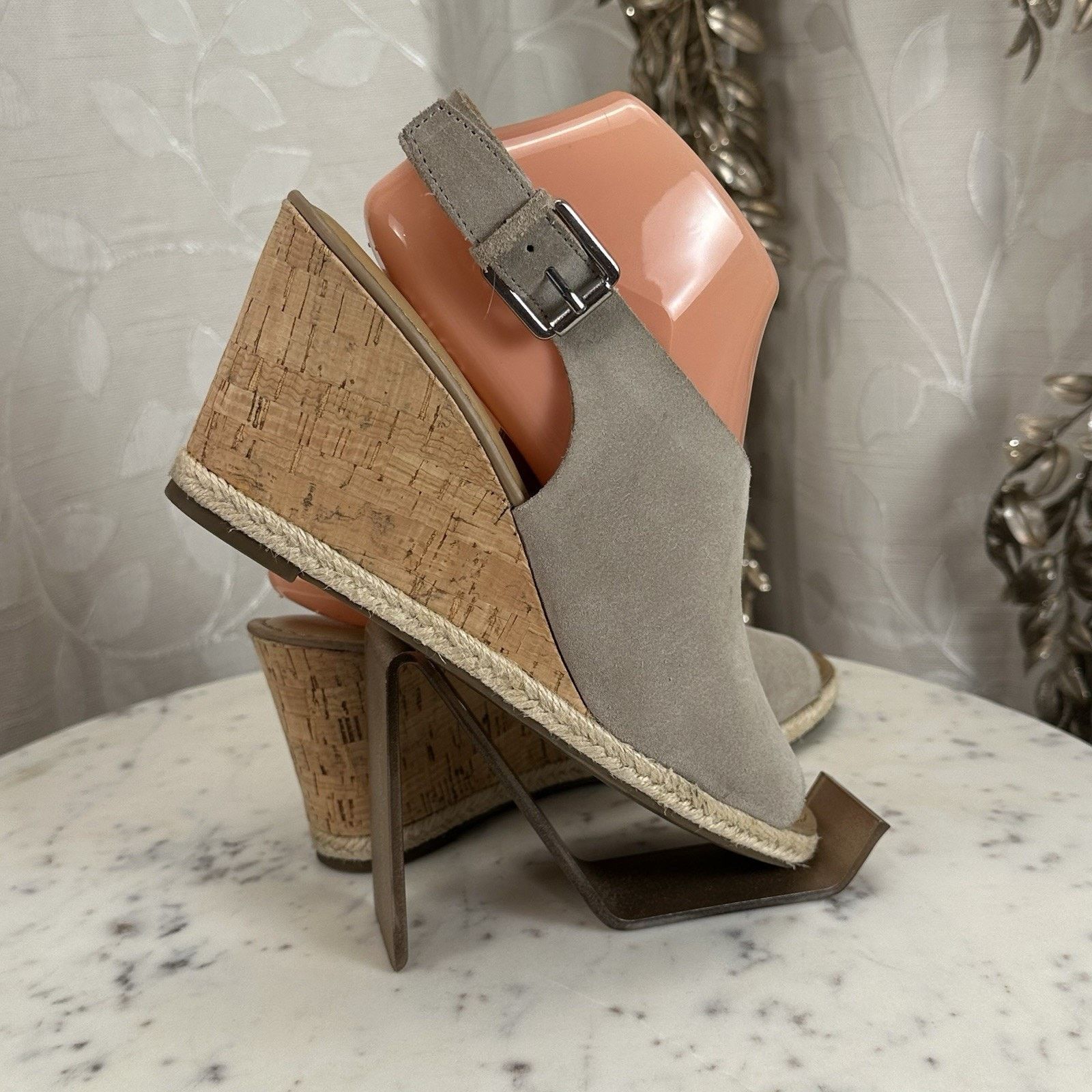 Franco Sarto Franco Sarto Julien Cork Wedge Taupe Espadrilles Size-8.5M Size US 8.5 / IT 38.5 - 5 Thumbnail