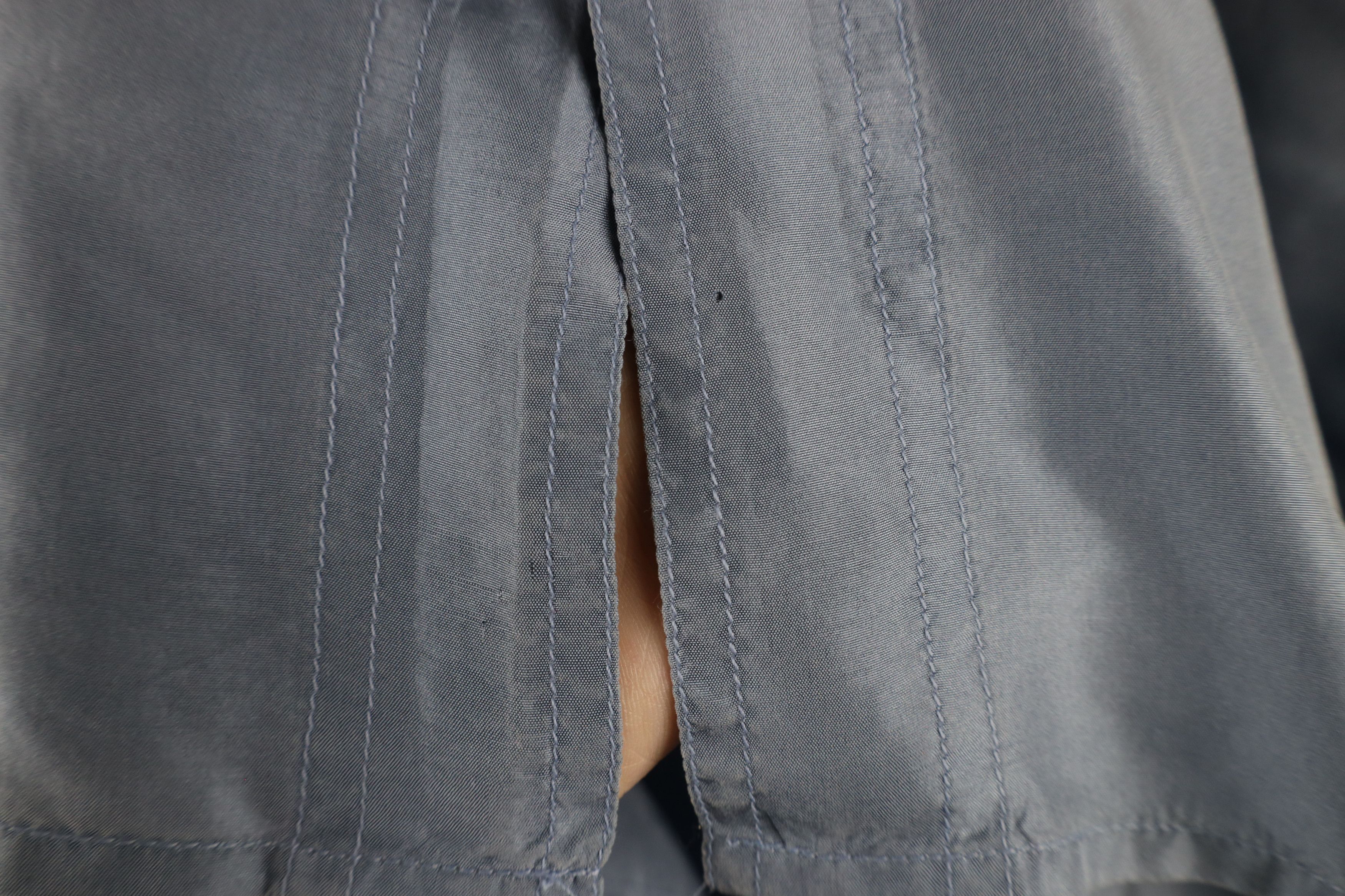 Vintage Vintage 90s Streetwear Silk Collared Button Shirt Blue Size US M / EU 48-50 / 2 - 6 Thumbnail