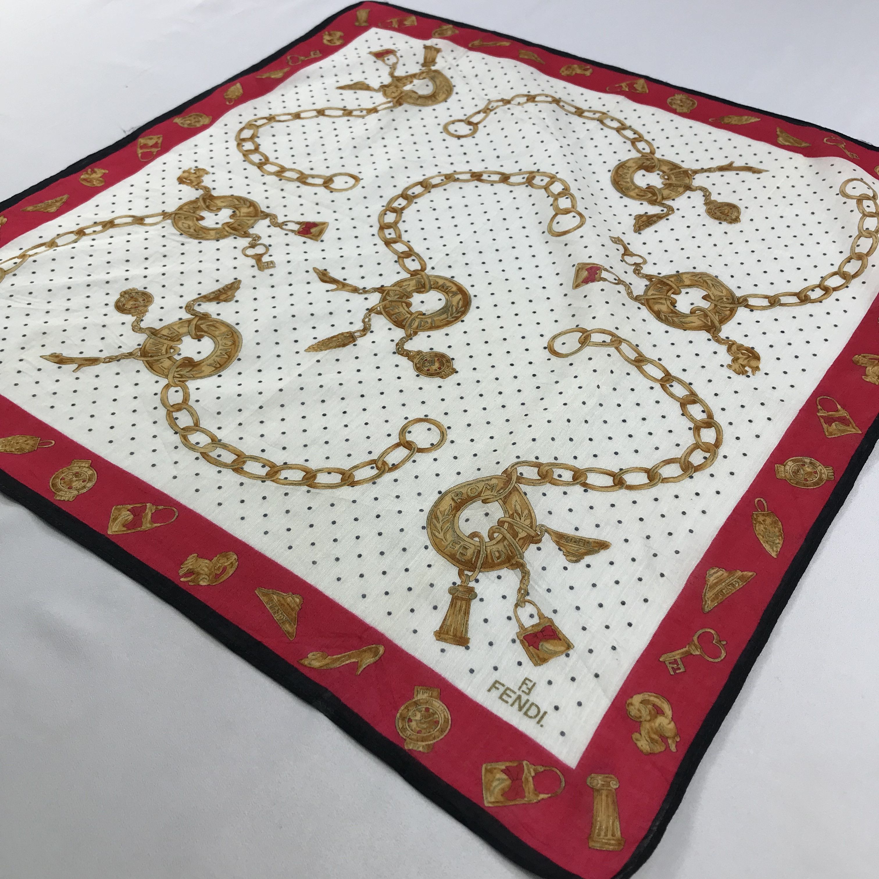 Vintage Vintage Fendi Bandana / Handkerchief / Neckerchief - S2761A Size ONE SIZE - 2 Thumbnail
