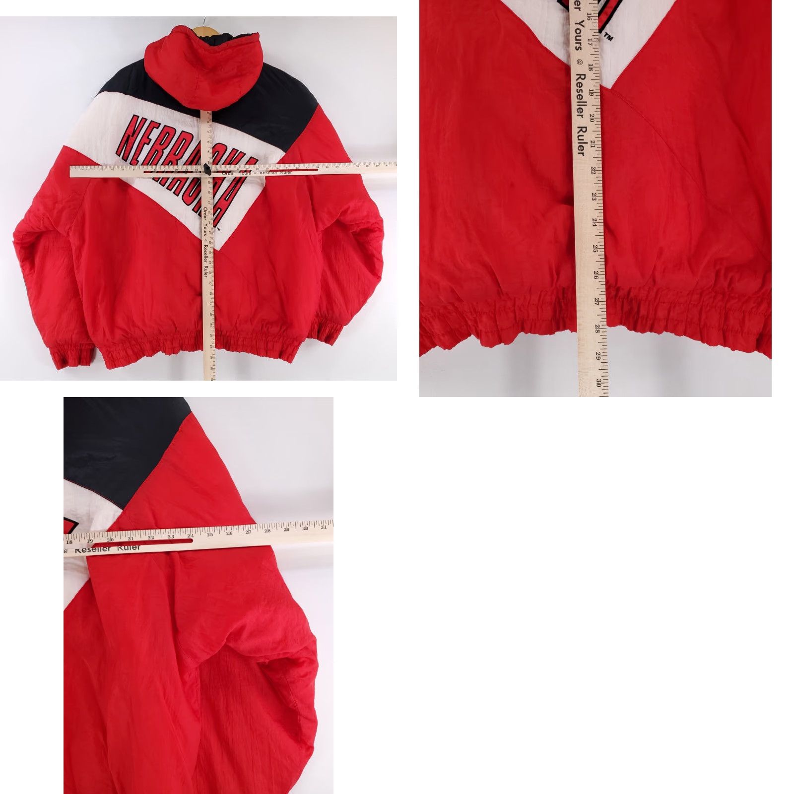 Logo 7 VINTAGE Logo 7 VTG 90s Nebraska Cornhuskers Hooded Spellout Full Zip Jacket Mens XXXL Jacket Size US XXL / EU 58 / 5 - 9 Thumbnail