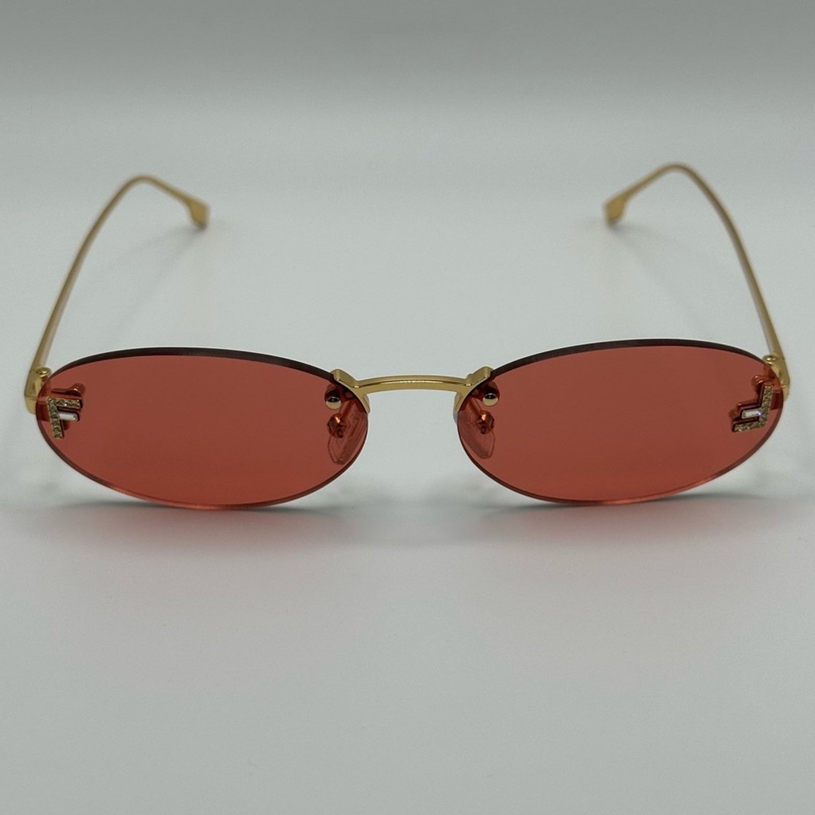 Fendi FENDI Sunglasses First Crystal FE4075US 30S Red Gold Women Size ONE SIZE - 2 Thumbnail