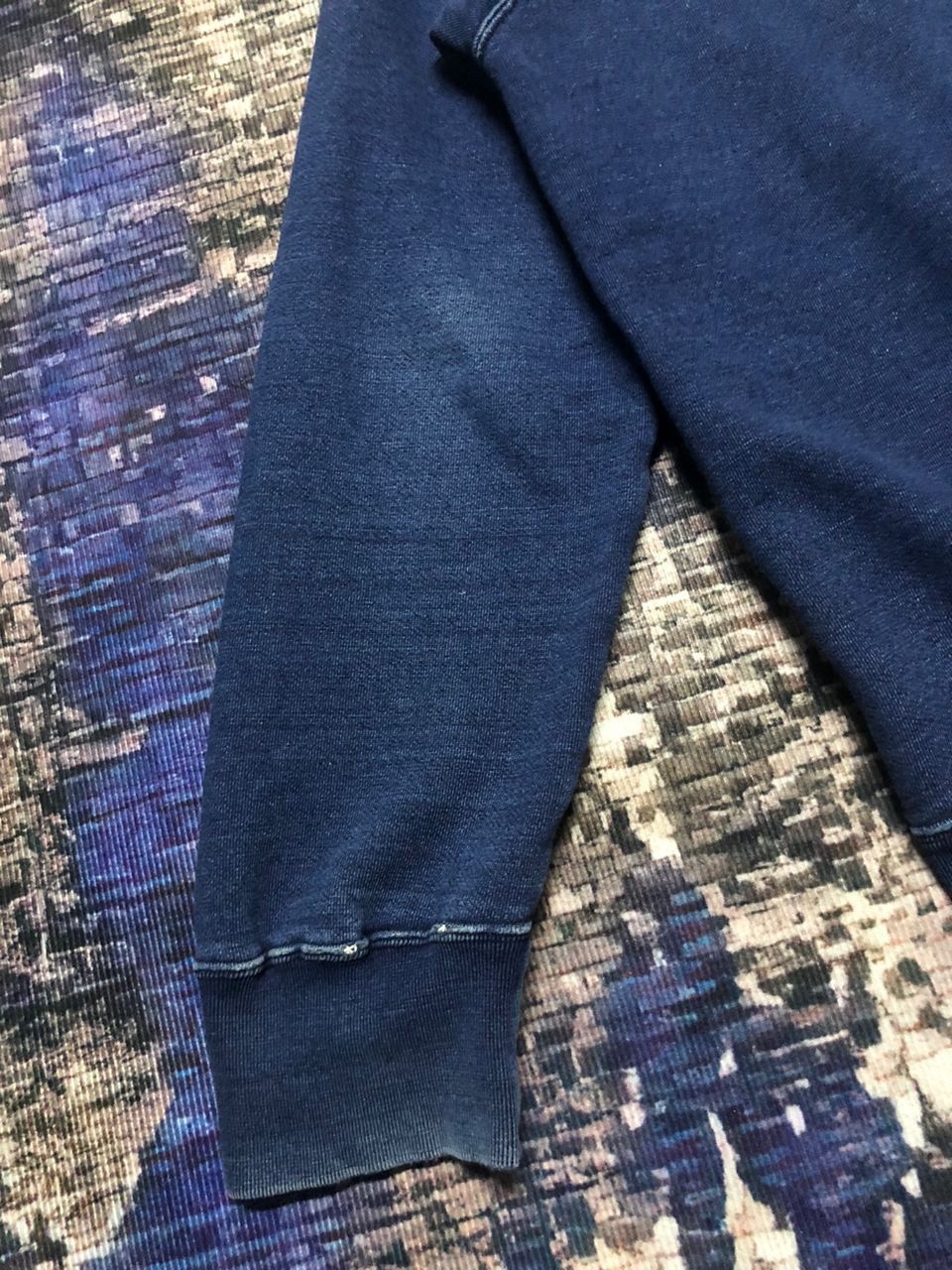 Japanese Brand Vintage 90s Milwork Fishing Camp'97' Indigo Sweatshirt Size US L / EU 52-54 / 3 - 10 Thumbnail