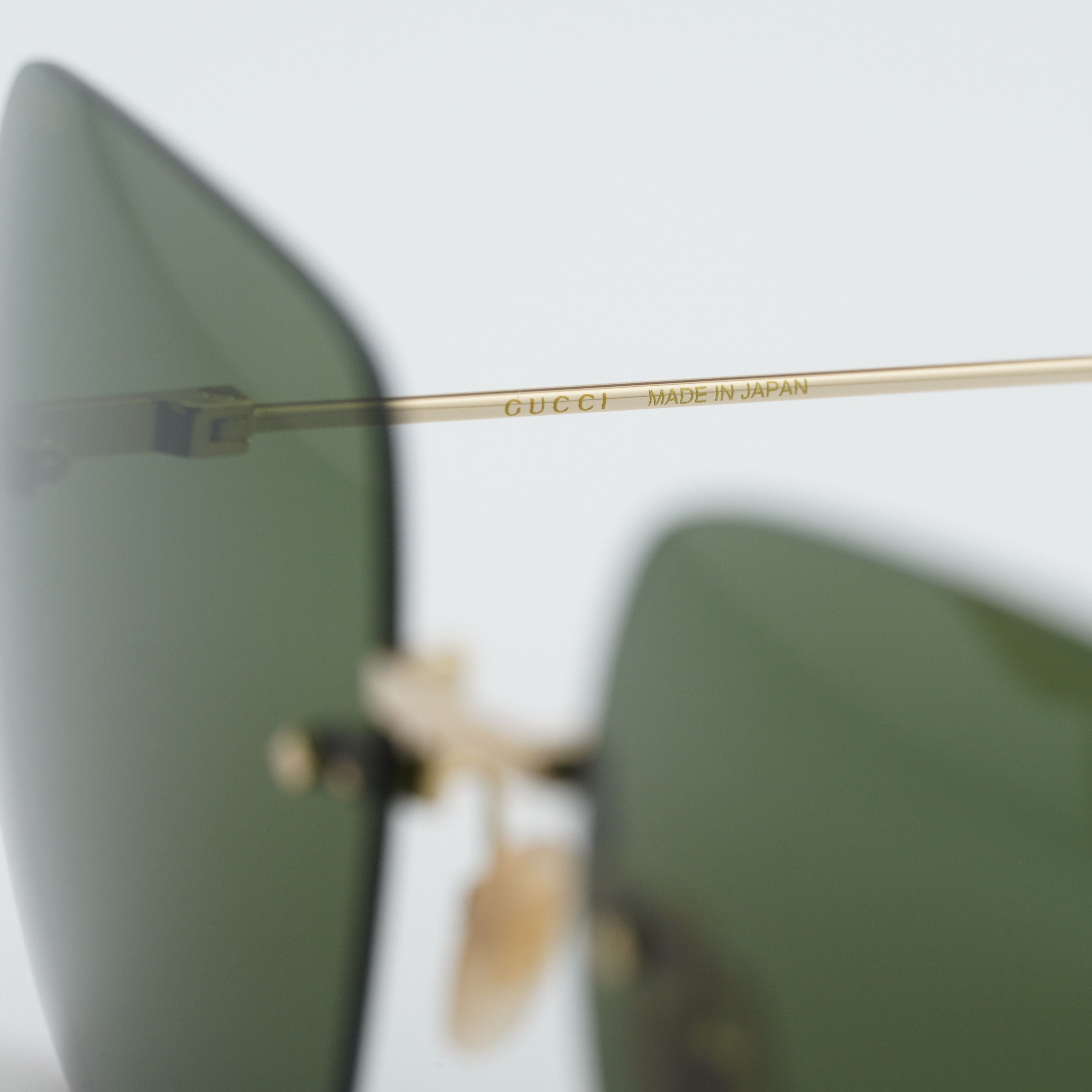 Gucci Gucci GG1147S 002 Rimless Sunglasses Gold Butterfly Frame Size ONE SIZE - 4 Thumbnail