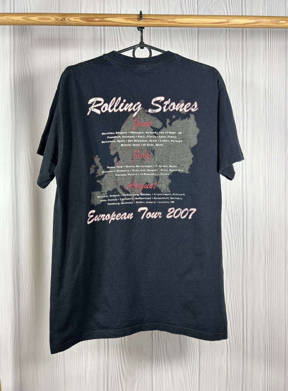 The Rolling Stones Rare Vintage Rolling Stones European Tour 2007 T-Shirt Sz M Size US M / EU 48-50 / 2 - 2 Thumbnail