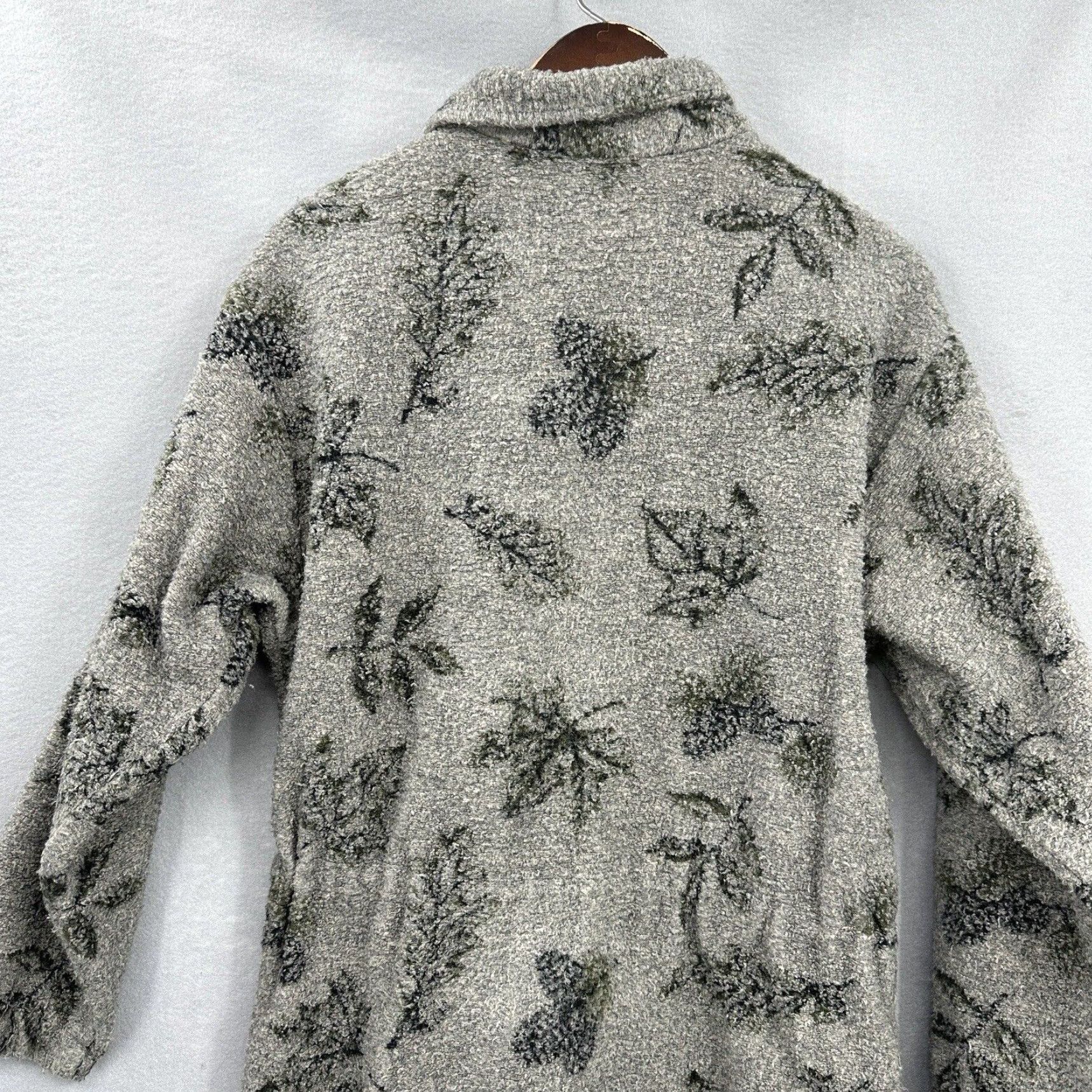Vintage Vintage Snow Lion Jacket Womens Medium Fleece Zip Floral Bohemian 90s Fall Leaves Size M / US 6-8 / IT 42-44 - 4 Thumbnail