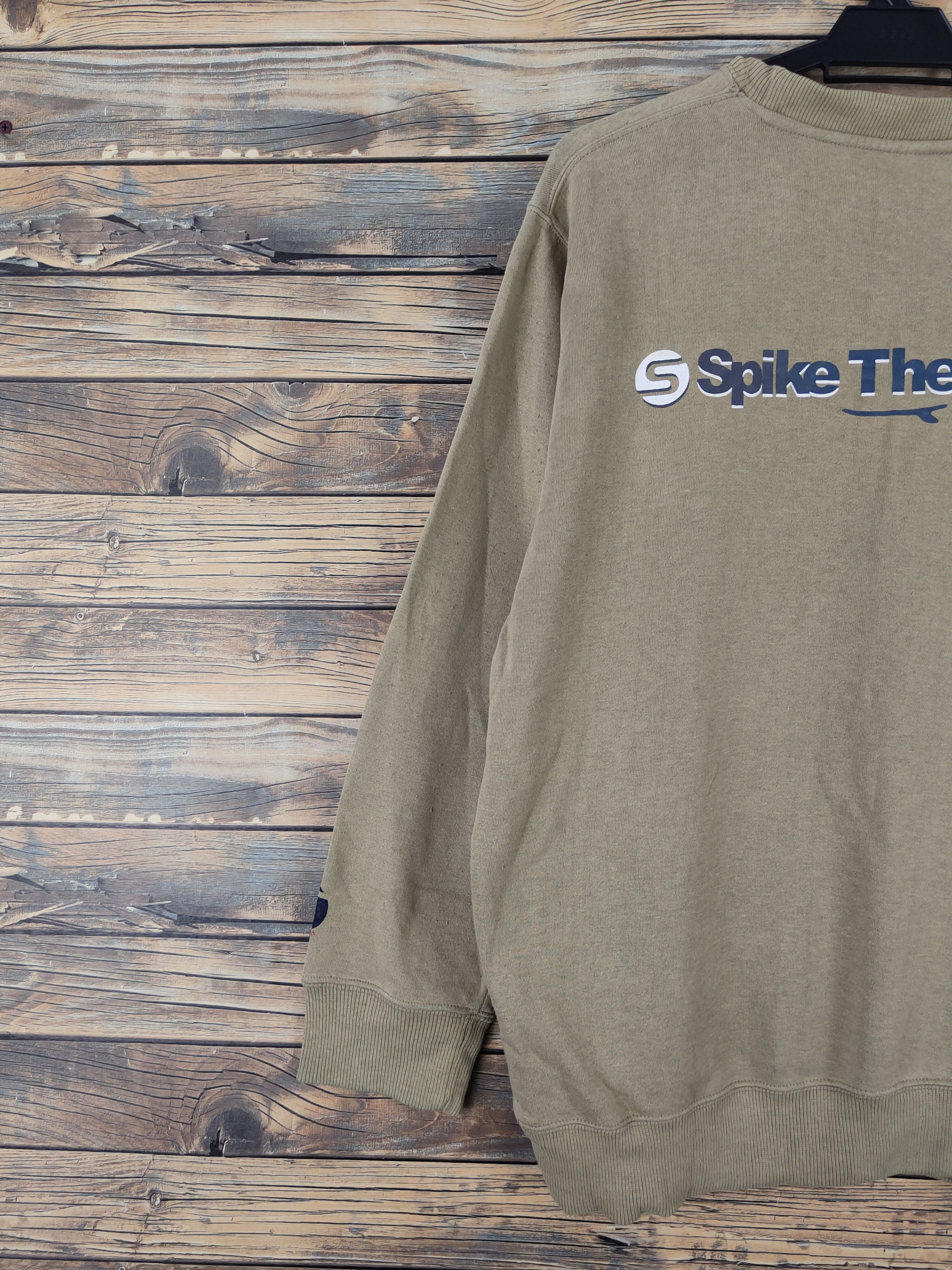 Japanese Brand × Vintage Modern Label long board Light Olive Sweatshirts #W1127 Size US L / EU 52-54 / 3 - 11 Thumbnail