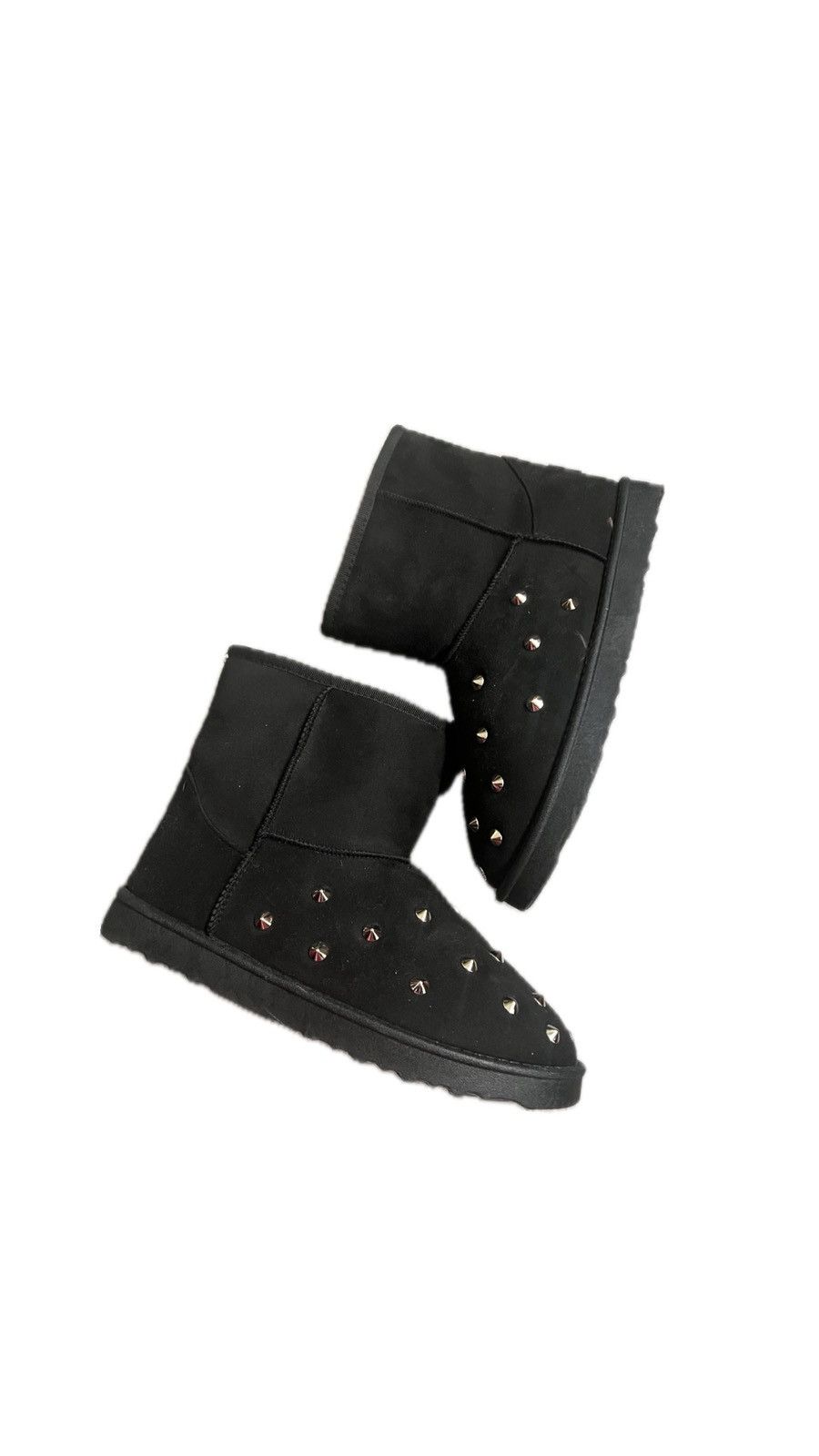 Vintage Black Winter Boots Spikes Studs Silver Vintage Opium Size US 10.5 / IT 40.5 - 2 Thumbnail