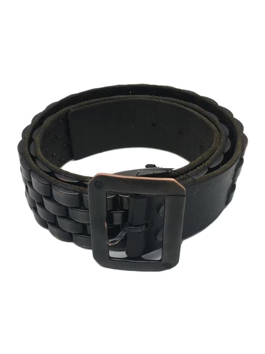 image of Undercover Archive Studded Leather Belt in Black, Men's