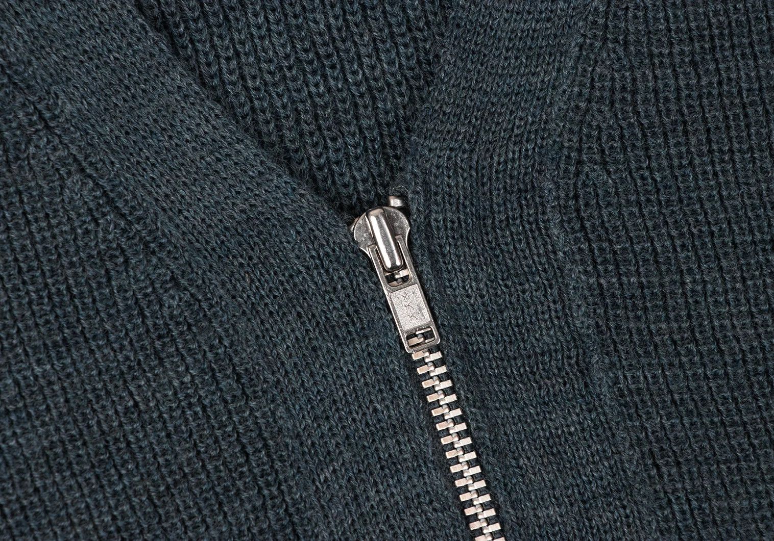Comme des Garcons Homme Plus Wool Zip Knit Cardigan in Blue, Size M Size US M / EU 48-50 / 2 - 4 Thumbnail