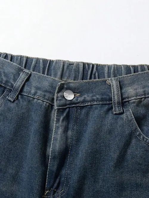 Jean VINTAGE washed retro 90s denim jeans Size US 34 / EU 50 - 4 Thumbnail