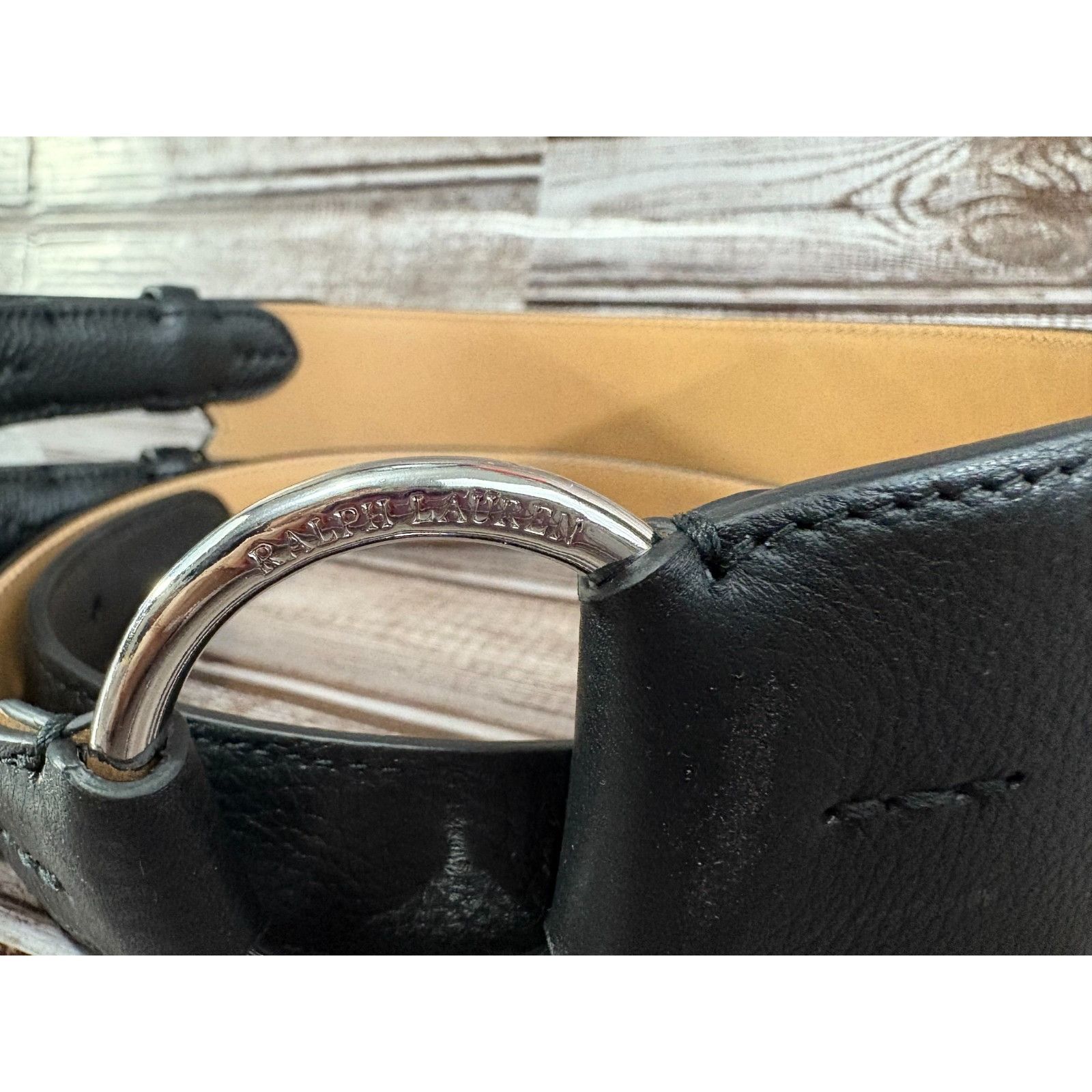 Ralph Lauren RALPH LAUREN Collection Tri-Strap O-Ring Calfskin Belt size Size ONE SIZE - 5 Thumbnail