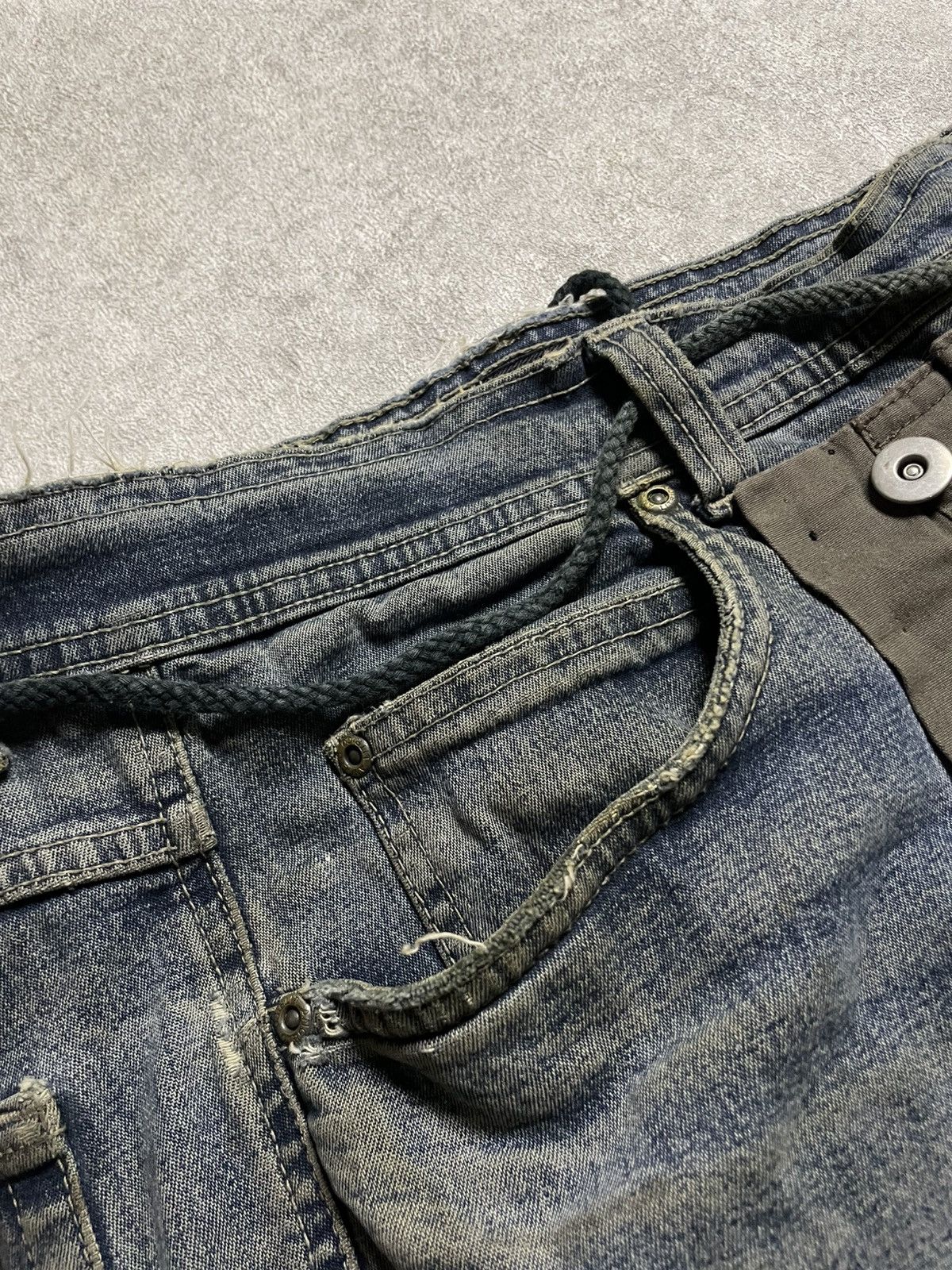 14th Addiction 2000s Skull 14th Addiction Flared Jeans Mud Wash Distressed Size US 34 / EU 50 - 18 Thumbnail