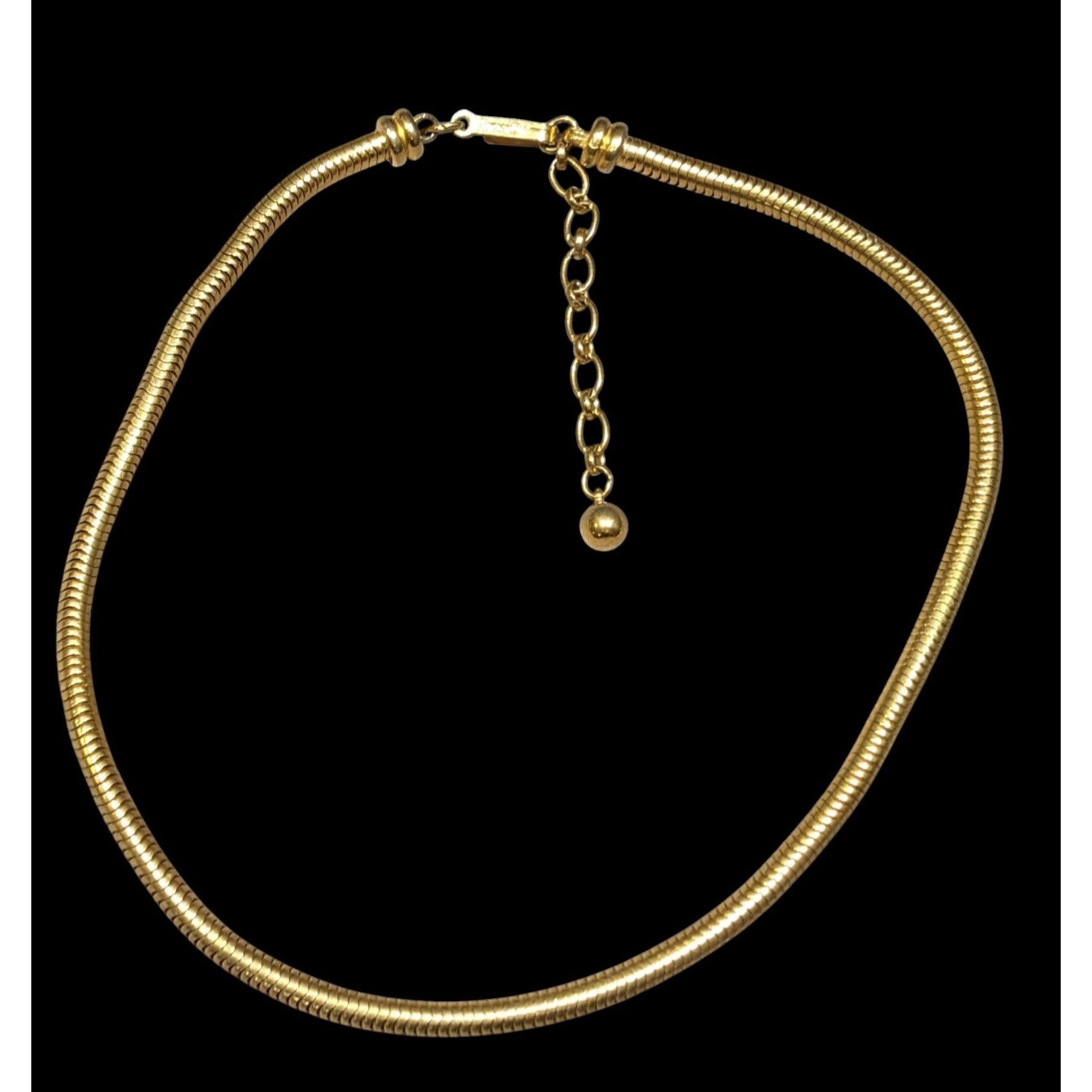 Other Trifari Vintage Glam Gold Tone Snake Chain Necklace Size ONE SIZE - 2 Thumbnail