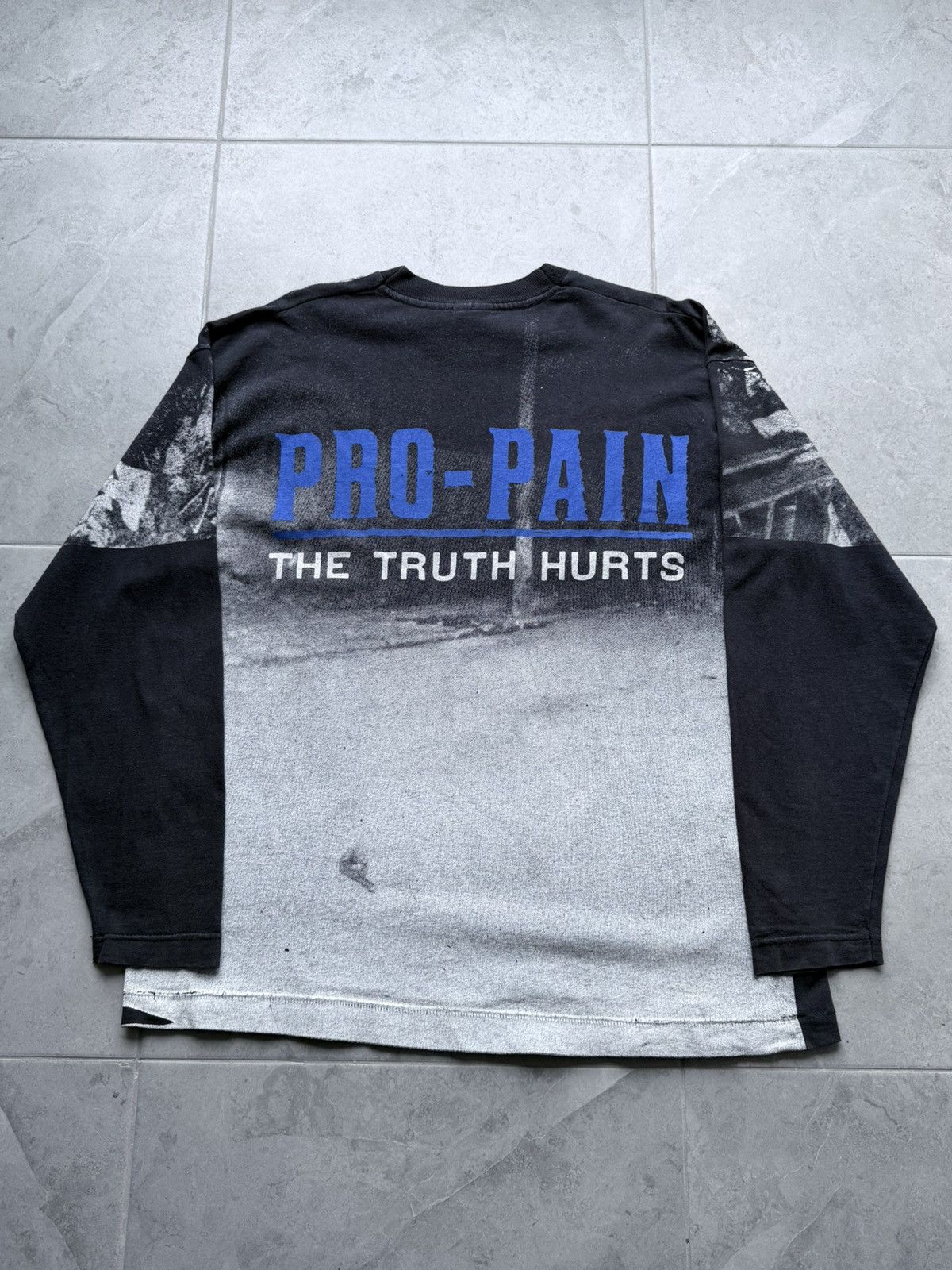 Band Tees Vintage 90s Pro Pain Metal Band AOP Long Sleeve Tee Size US XL / EU 56 / 4 - 4 Thumbnail