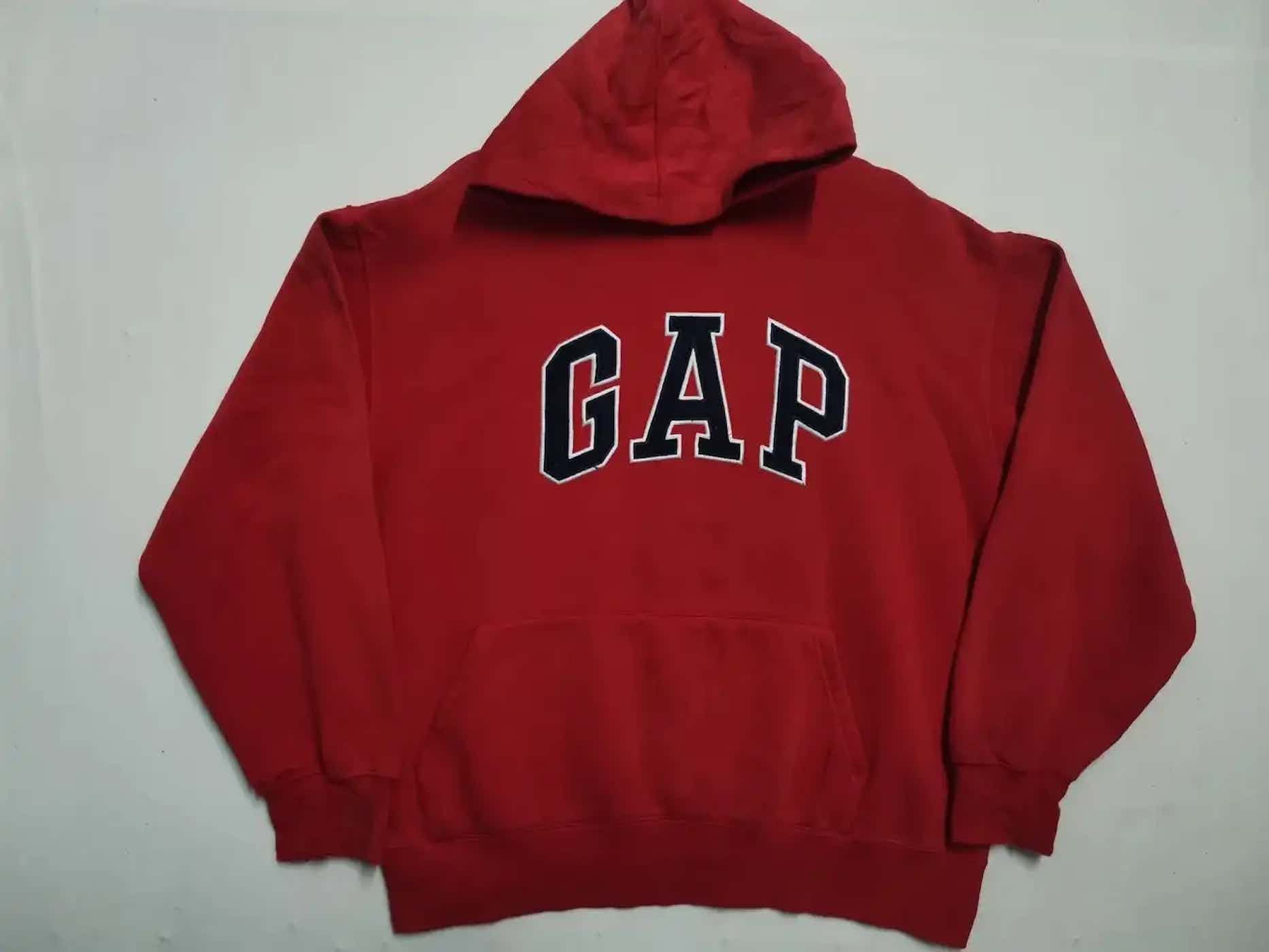 Gap Vintage GAP Big Logo Sweatshirt Hoodie Size US L / EU 52-54 / 3 - 1 Thumbnail