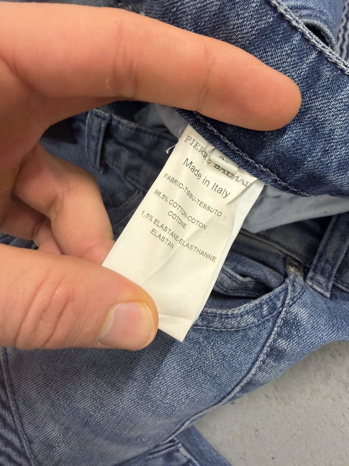 Pierre Balmain Pierre Balmain Biker Jeans Size US 33 - 10 Thumbnail