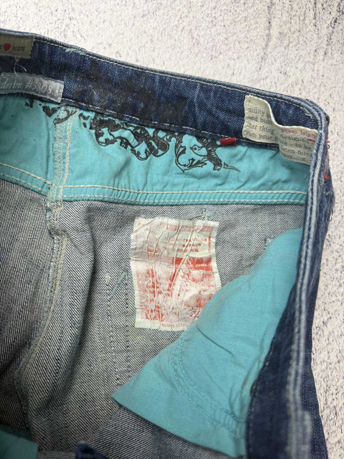 Japanese Brand Vintage Women’s Flared Jeans Y2K Japanese Size 28" / US 6 / IT 42 - 13 Thumbnail