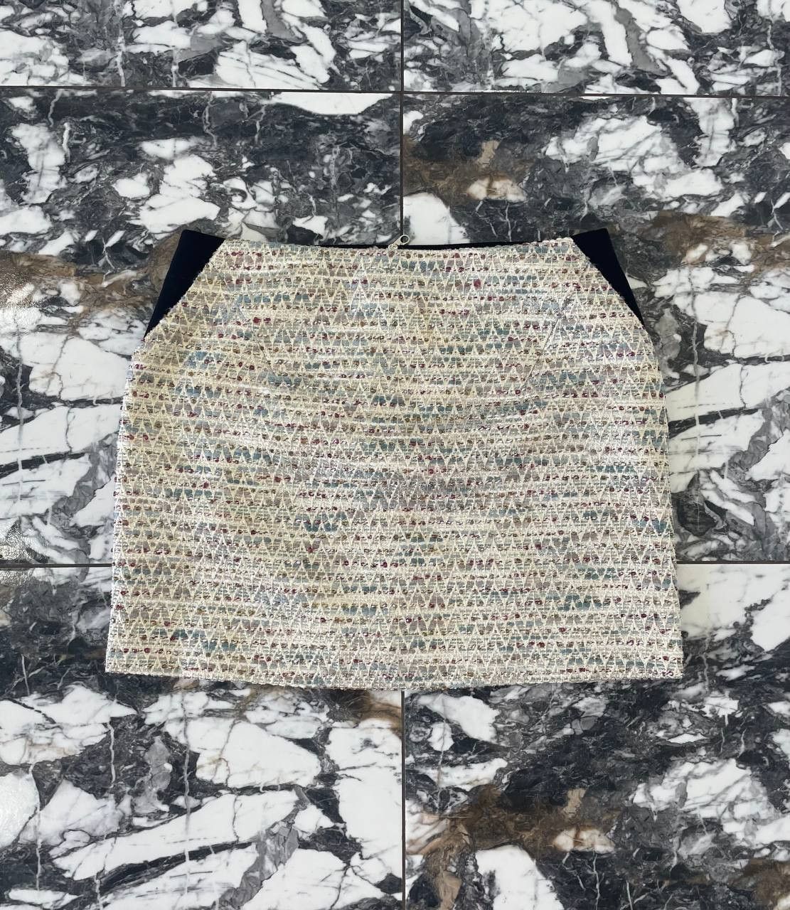 Ted Baker Ted Baker Geometric Tweed Skirt Size2 UK10 Gold Thread Lined Size 28" / US 6 / IT 42 - 1 Thumbnail
