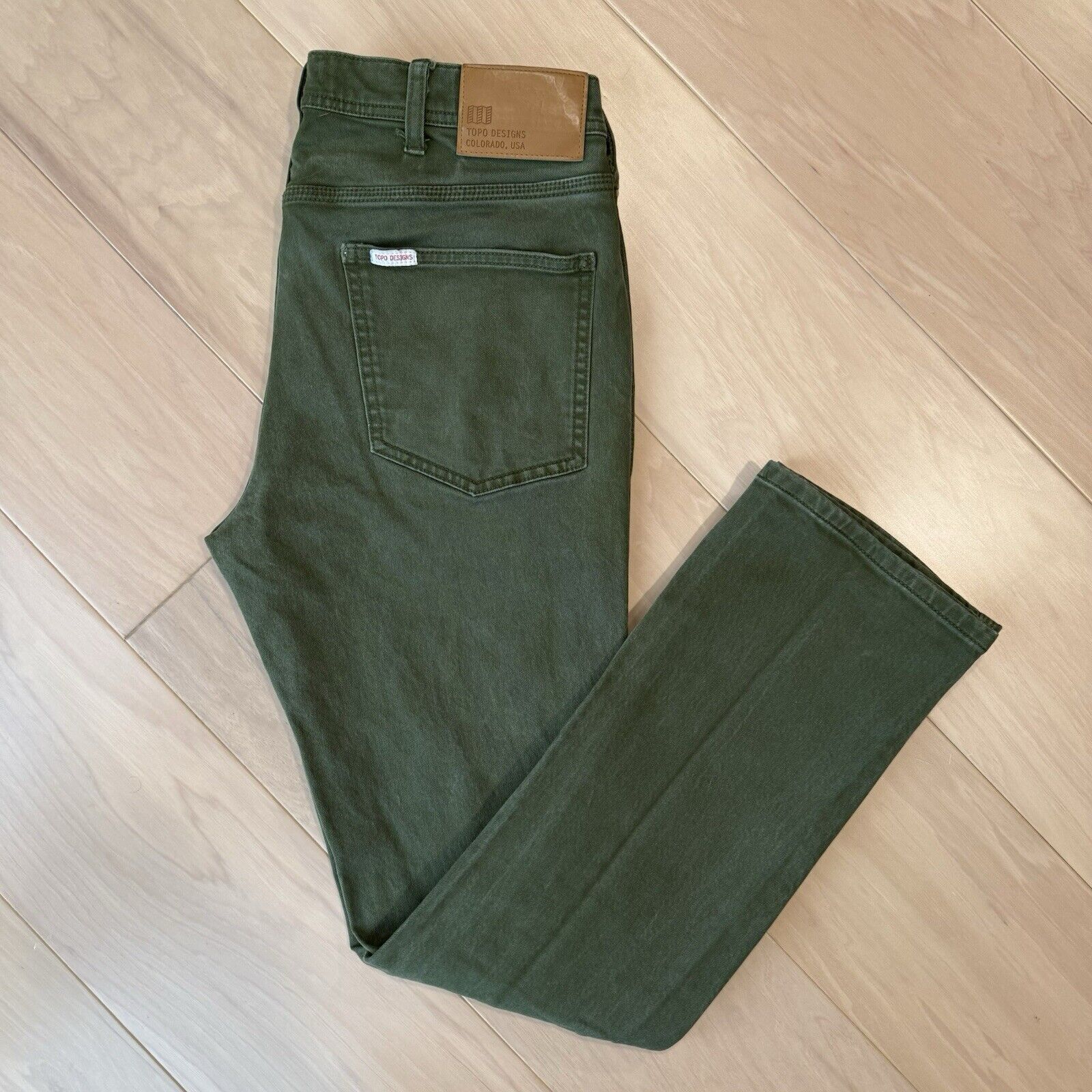 Topo Designs Topo Designs Pants 32 Green Chino Minimalist Denver Size US 32 / EU 48 - 2 Thumbnail