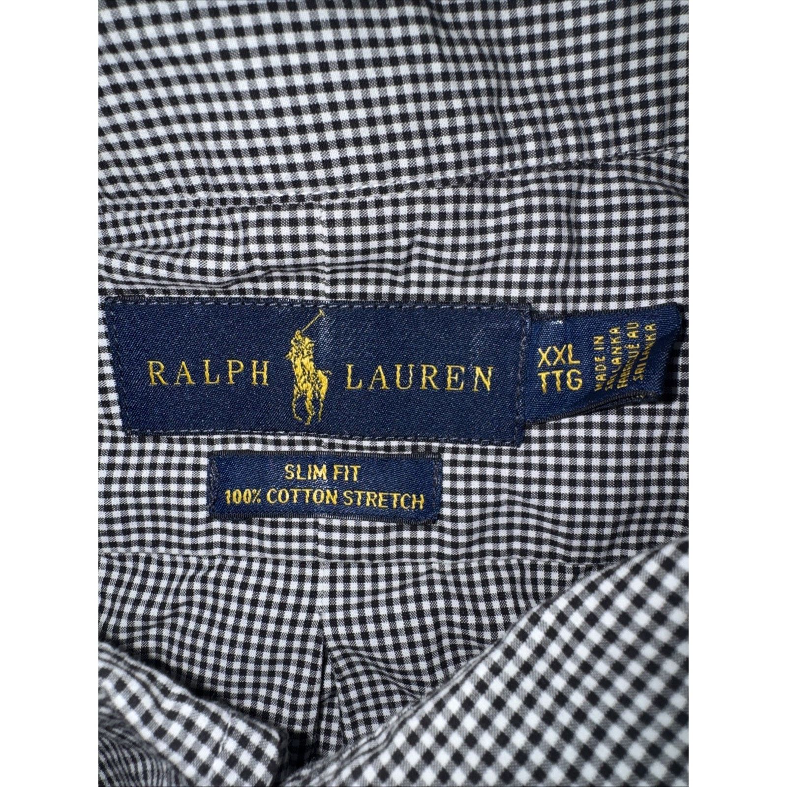 Polo Ralph Lauren × Vintage Polo Ralph Lauren Micro Checkered Button Up Shirt 2XL Slim Size US XXL / EU 58 / 5 - 3 Thumbnail
