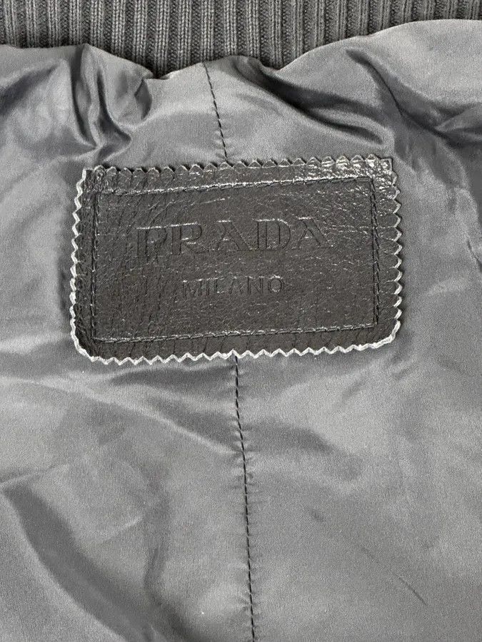 Prada AW2015 Prada Navy Leather Bomber Jacket Size US S / EU 44-46 / 1 - 10 Thumbnail