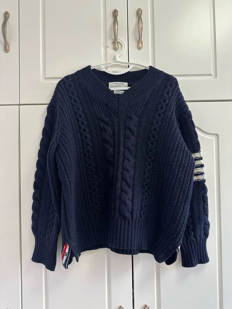 Thom Browne Thom Browne Coarse wool sweater Size US M / EU 48-50 / 2 - 1 Thumbnail