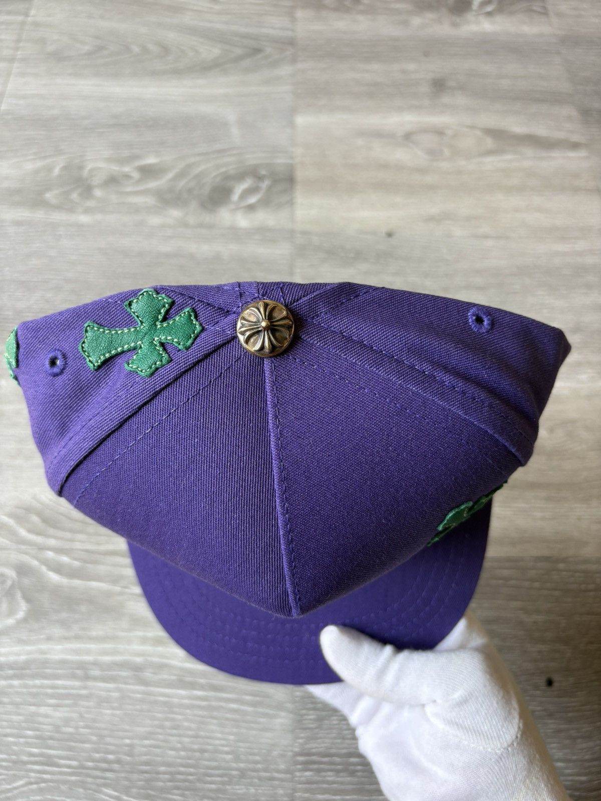 Chrome Hearts Chrome Hearts Purple Cross Patch Hat Size ONE SIZE - 3 Thumbnail
