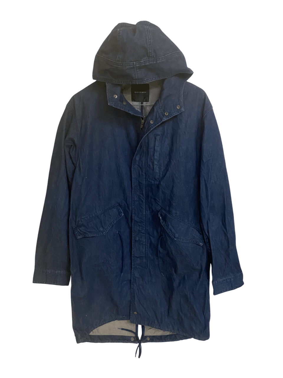 If Six Was Nine Boycott Long Denim FishTail Parka Hoodie Size US M / EU 48-50 / 2 - 1 Thumbnail