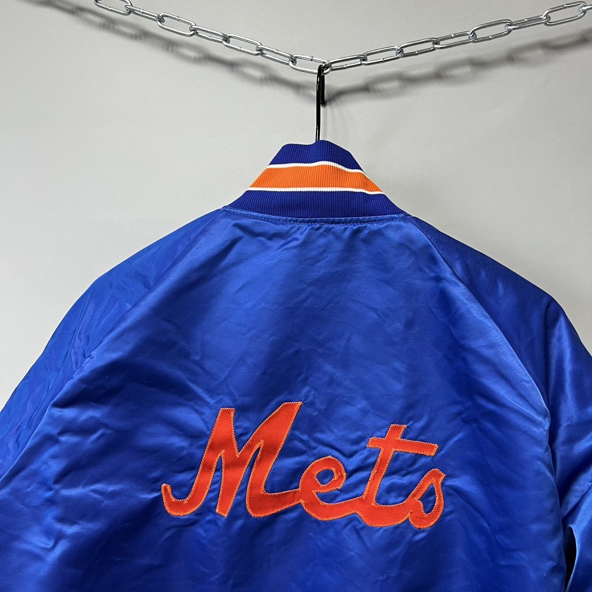 MLB × Starter × Vintage 90s NY METS Baseball Club Jacket Bomber y2k made in USA 🇺🇸 Size US M / EU 48-50 / 2 - 10 Thumbnail