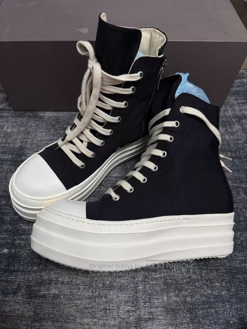 Rick Owens Rick Owens Thick-soled Converse shoes Size US 5.5 / EU 38 - 1 Thumbnail