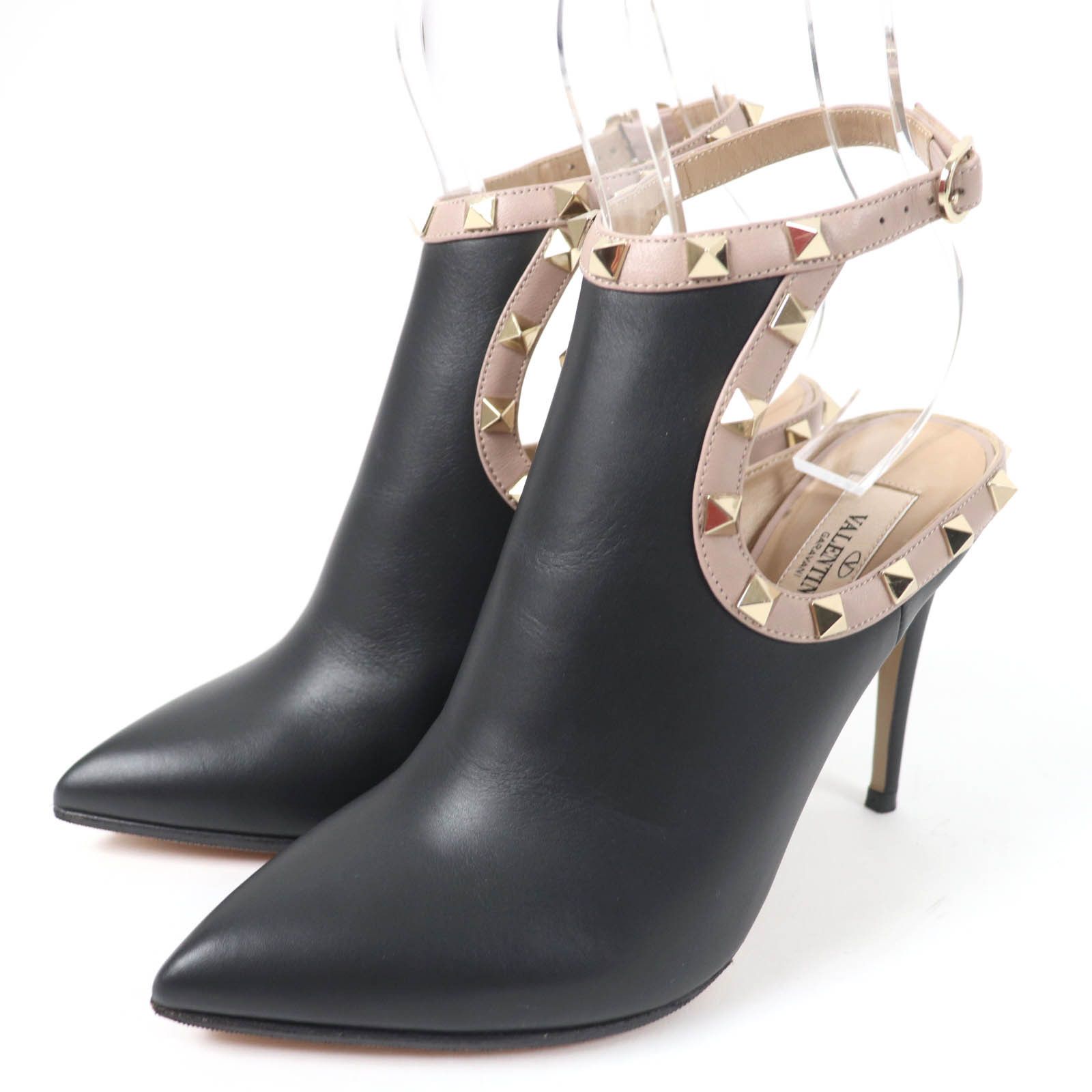 Valentino Valentino Valentino Garavani Rockstud Leather Pumps Leather Shoes DUTY FREE for USA Size ONE SIZE - 1 Thumbnail