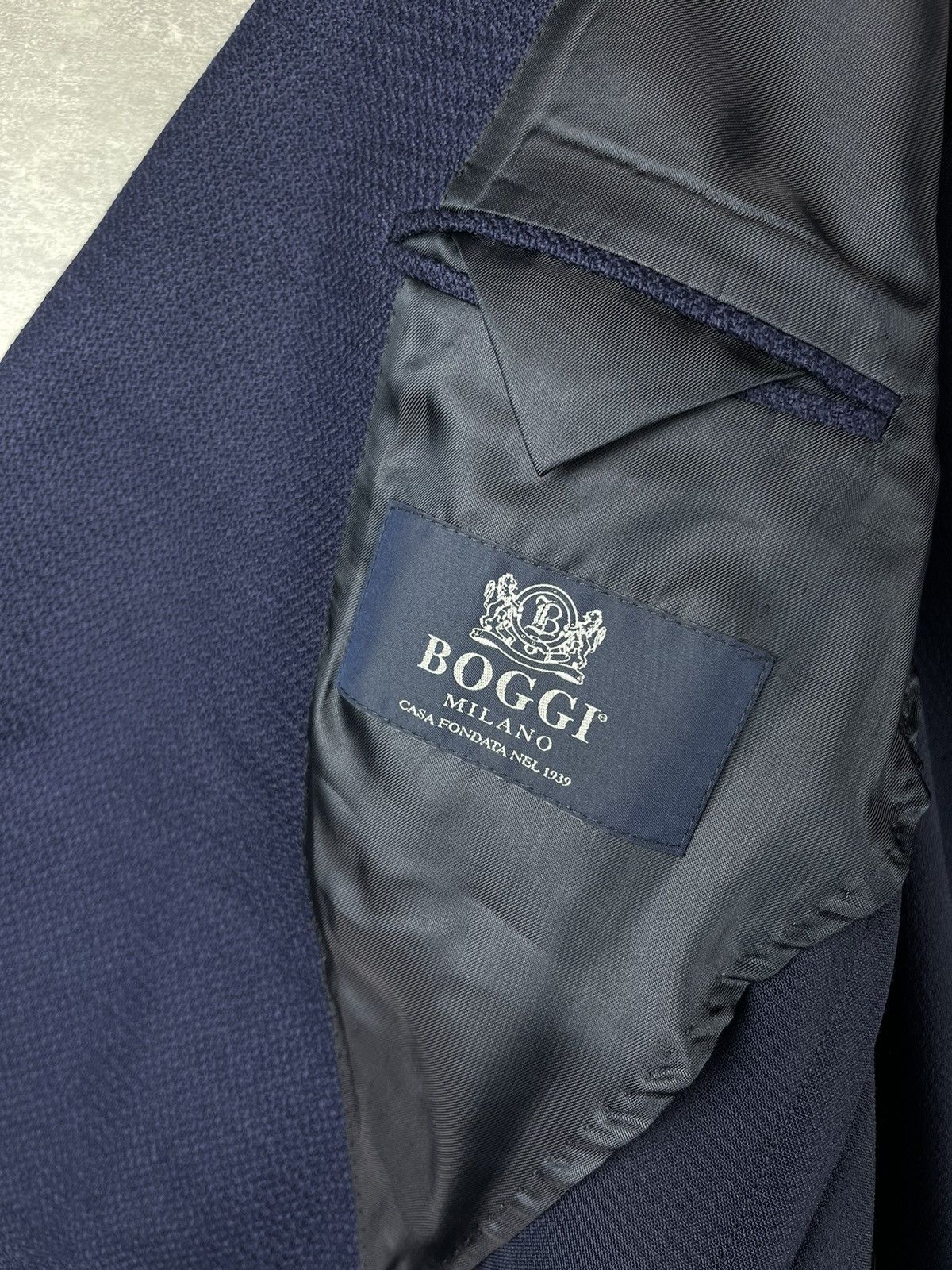 Boggi Boggi Milano Double Breasted Wool Blend Blazer Navy Size 52 Size US L / EU 52-54 / 3 - 10 Thumbnail