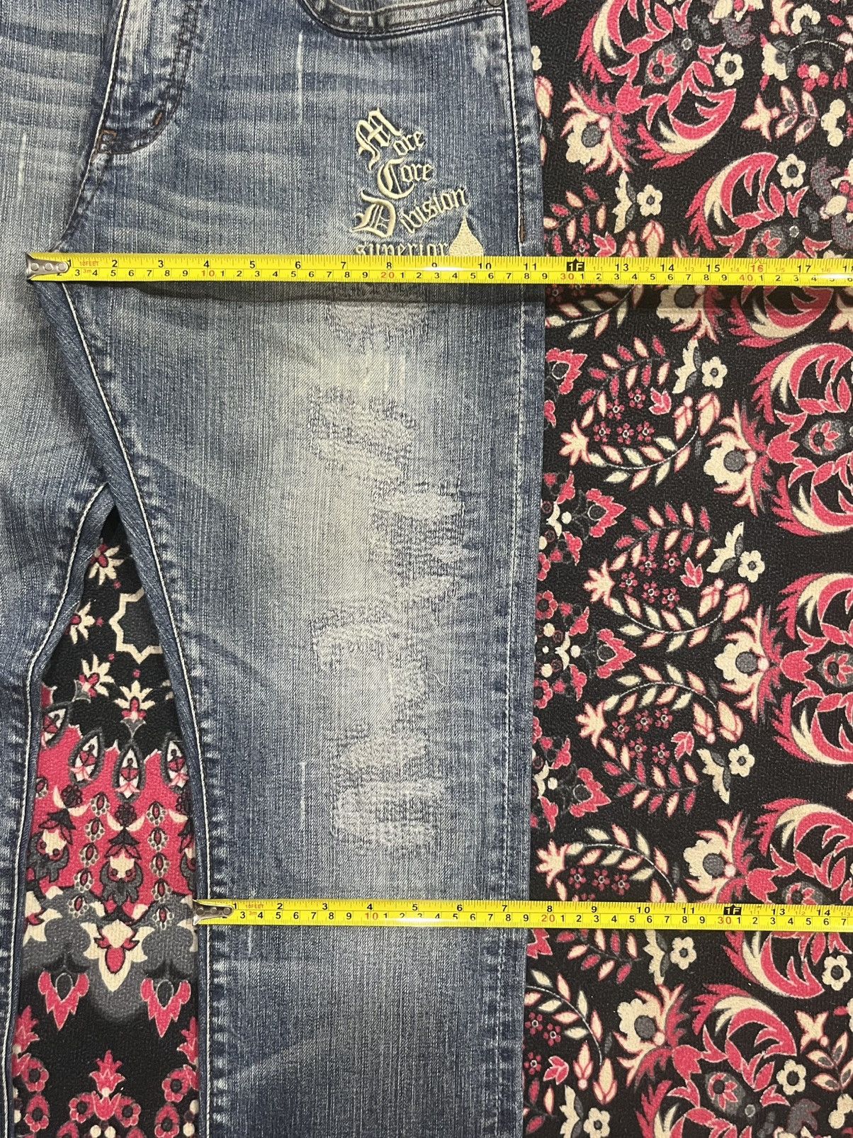 Japanese Brand Vintage Japanese Brand MCD Embroidered Slogan Sashiko Jeans Size US 30 / EU 46 - 19 Thumbnail