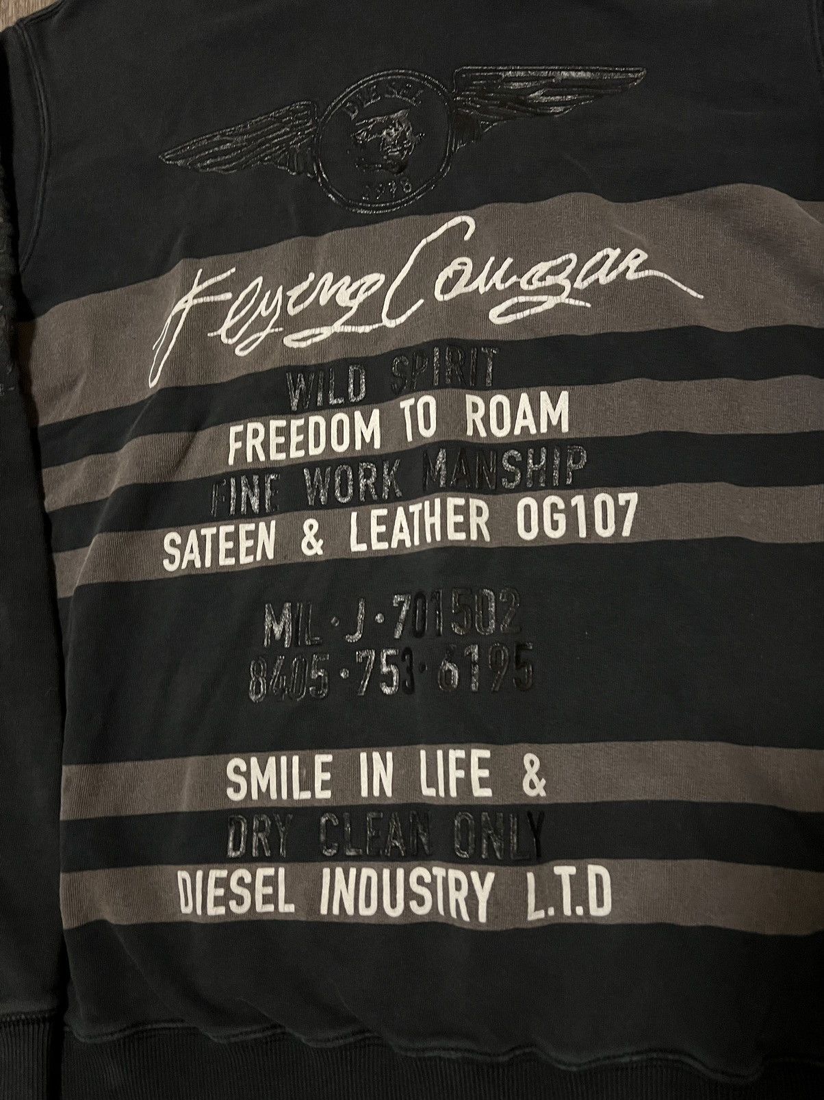 Diesel × Vintage Vintage Diesel Flying Cougar Hoodie size Large Size US L / EU 52-54 / 3 - 2 Thumbnail