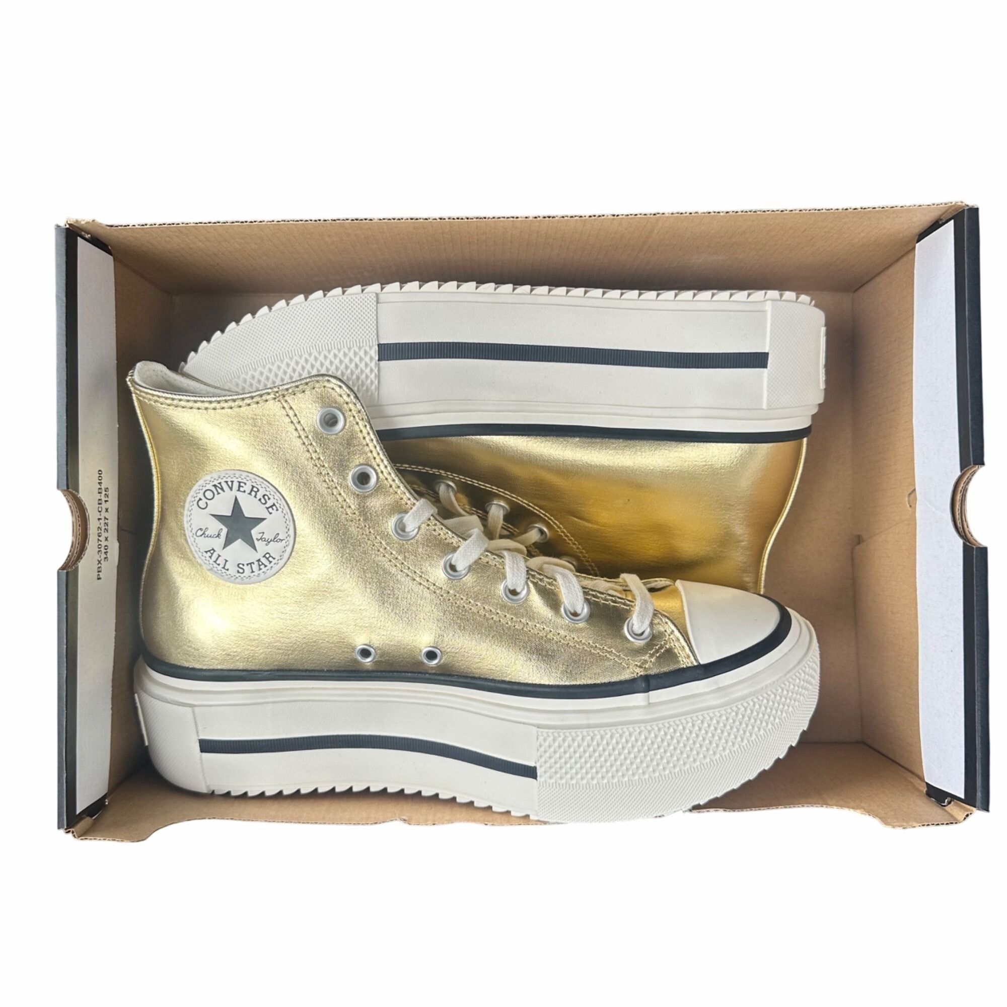 Converse ⭐Converse Chuck Taylor Lift Double Stack Gold Sz 9 Womens Sh Size US 9 / IT 39 - 7 Thumbnail