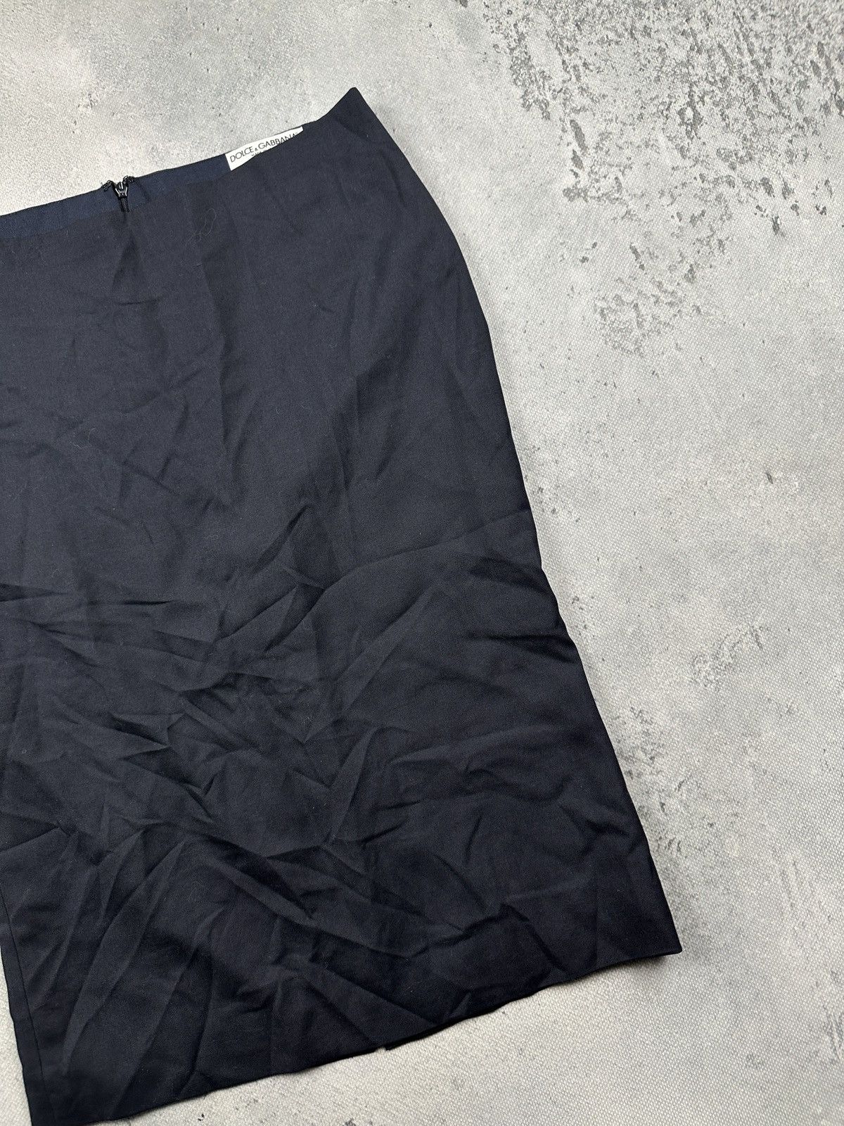 Dolce & Gabbana Dolce & Gabbana Vintage Cashmere Silk Pencil Skirt Tailored Size 28" / US 6 / IT 42 - 4 Thumbnail
