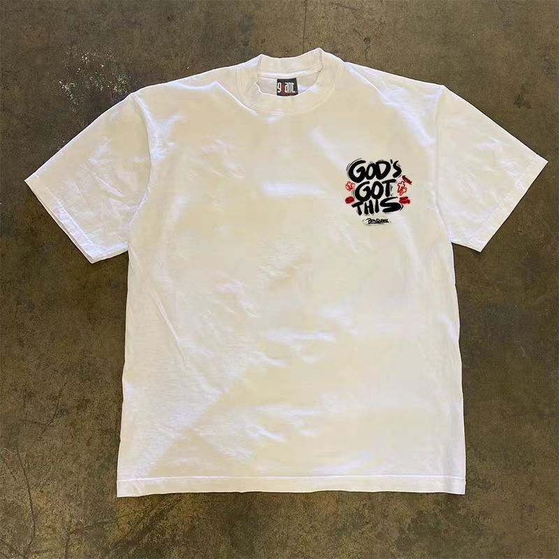 Japanese Brand White Loose Letter Print Short Sleeve T-Shirt Size US L / EU 52-54 / 3 - 2 Thumbnail