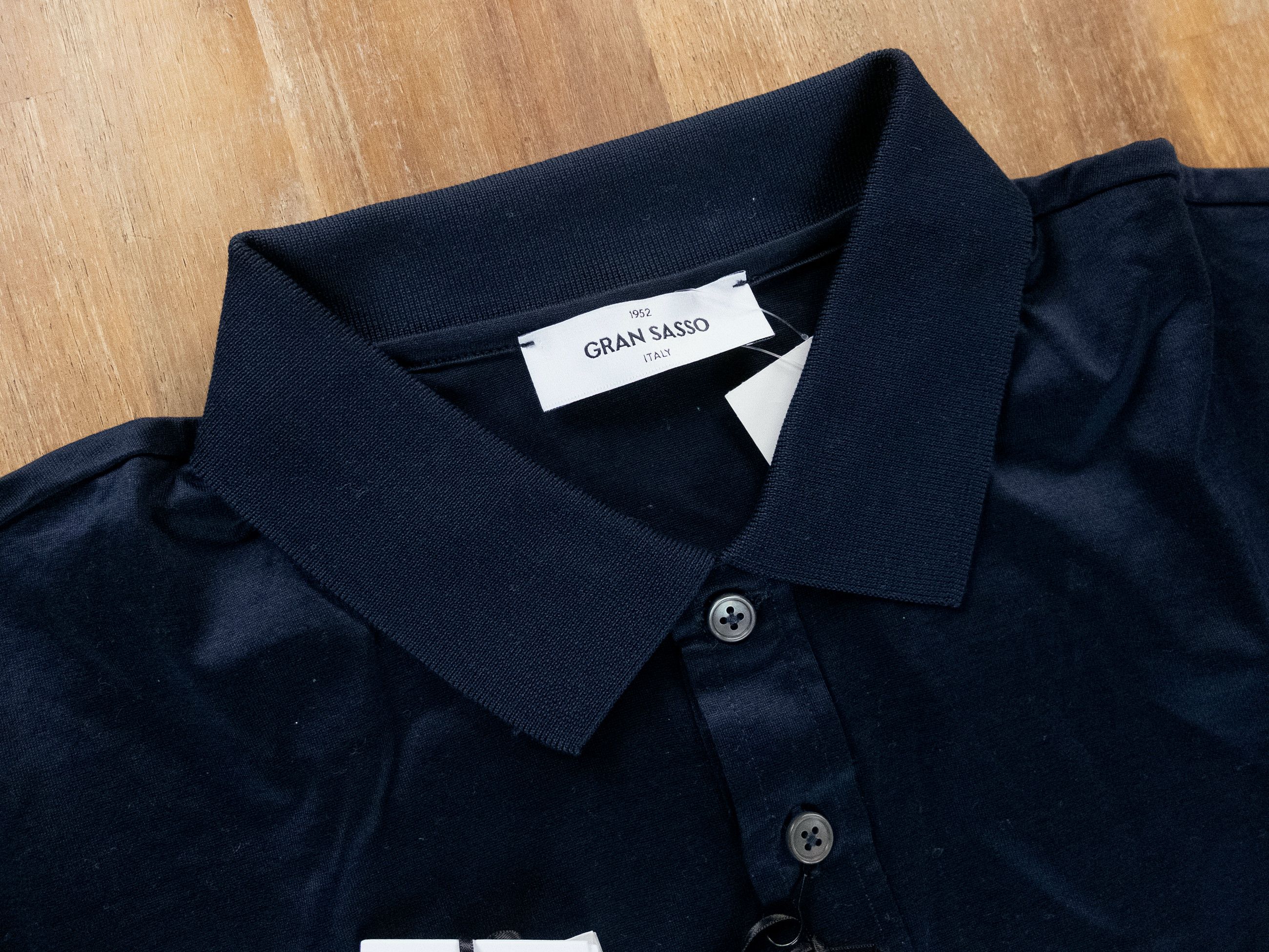 Gran Sasso GRAN SASSO navy blue cotton crewneck polo shirt Size 3XL Size US XXL / EU 58 / 5 - 2 Thumbnail
