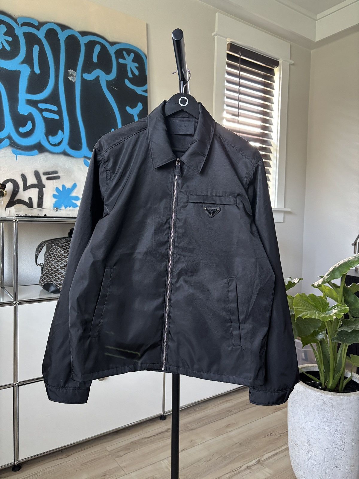 Designer × Luxury × Prada Prada SGV730 Black Nylon Zip GORE