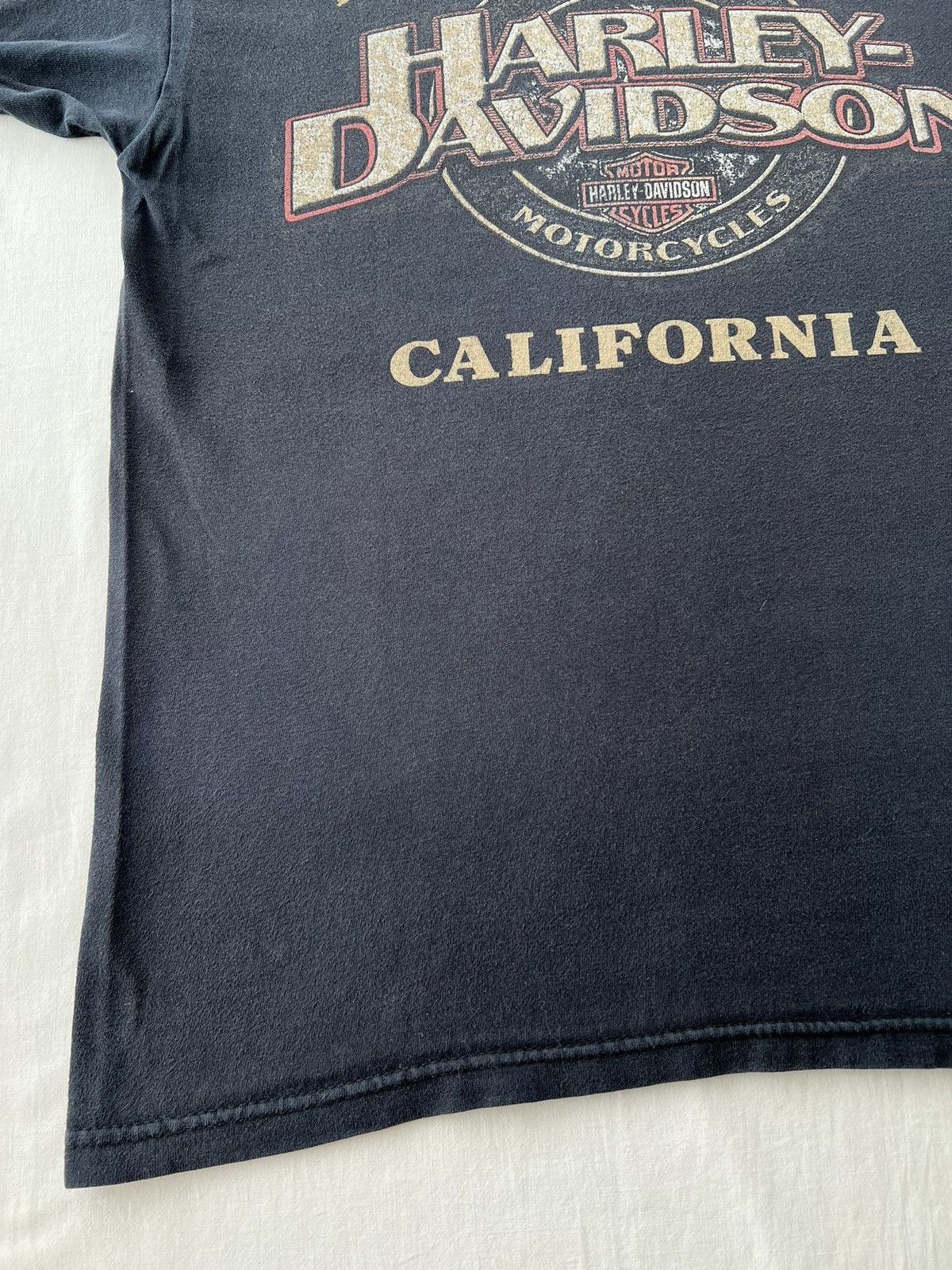 Harley Davidson Vintage 2005 Harley Davidson Tribal Flames Y2k Black T-shirt Size US M / EU 48-50 / 2 - 17 Thumbnail