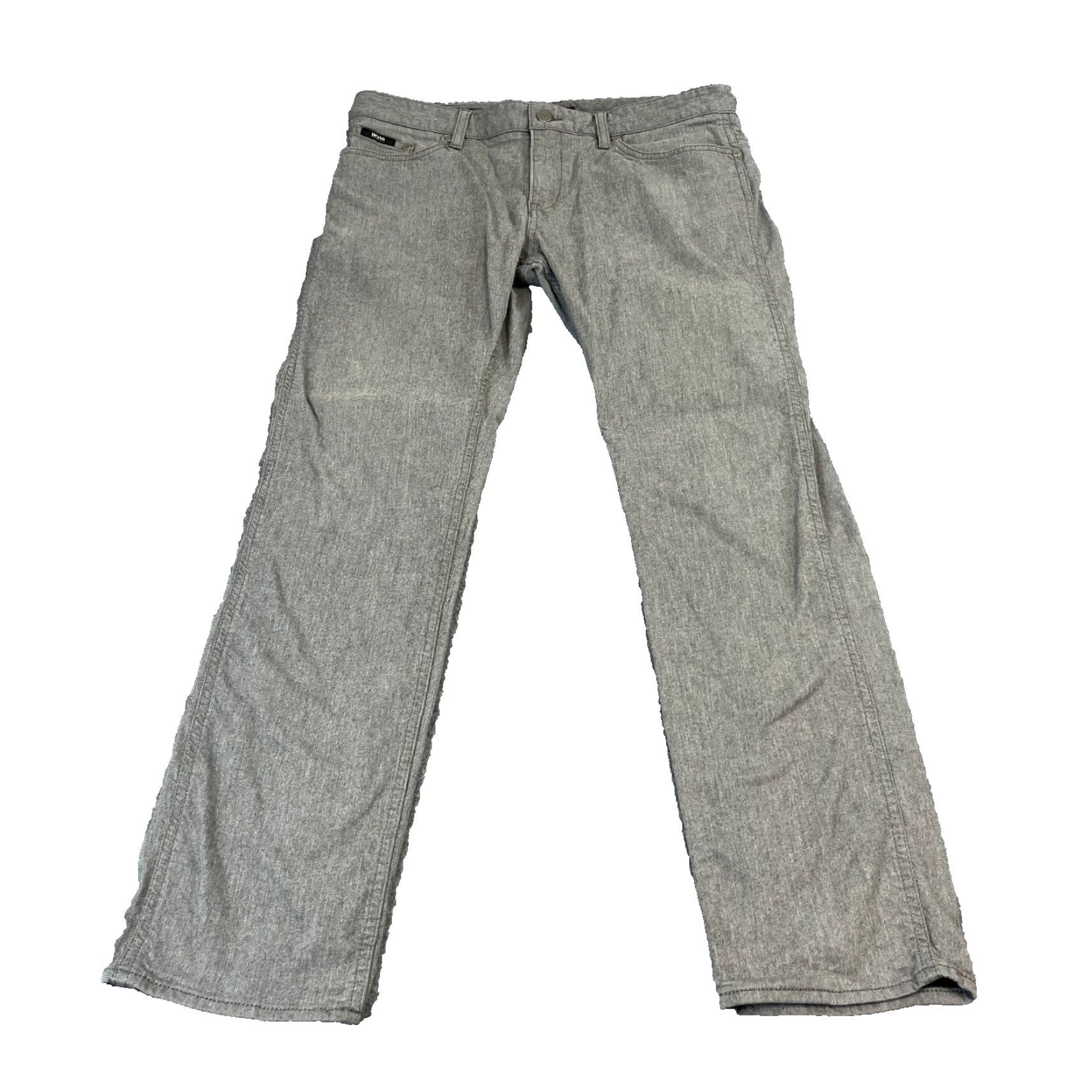 Hugo Boss HUGO BOSS Jeans Slim Tapered 34x30 Light Grey Denim 5-Pocket Preppy Men Size US 34 / EU 50 - 2 Thumbnail