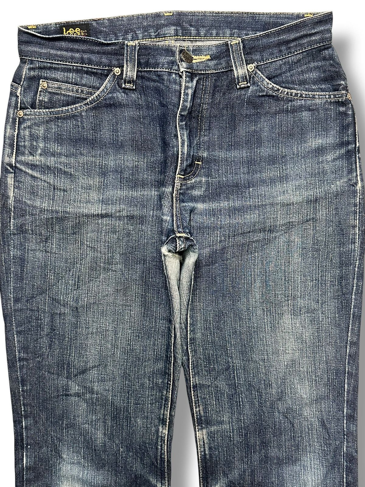 Lee Vintage Lee Riders Distressed Straight Leg Jeans Faded Wash Size US 31 - 2 Thumbnail