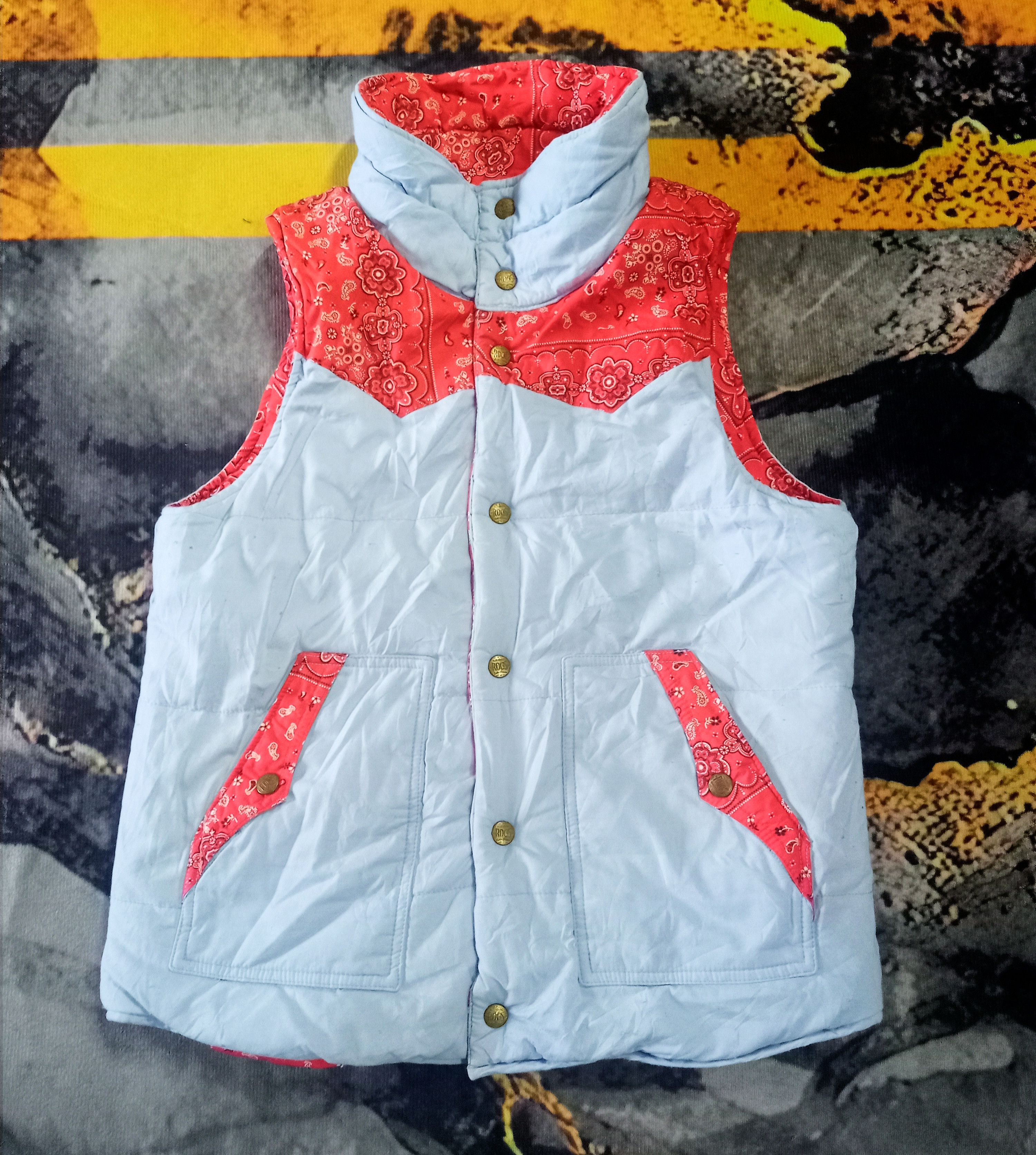 Japanese Brand × Vintage RODEO CROWNS VEST PUFFER FLORA Size US S / EU 44-46 / 1 - 2 Thumbnail