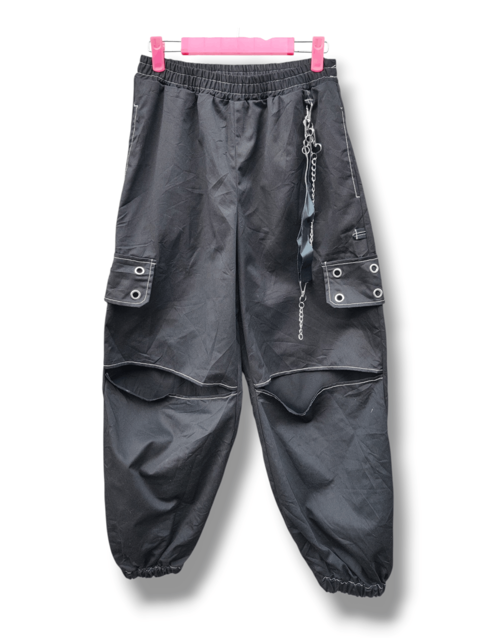 Japanese Brand Vintage Parachute Techwear Cyberpunk Bondage Gothic Pants Size US 32 / EU 48 - 1 Thumbnail