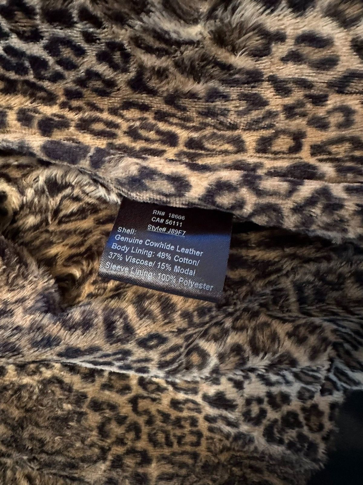 Schott × Supreme Supreme Schott Leopard Lined Leather Work Jacket Size US XL / EU 56 / 4 - 6 Thumbnail