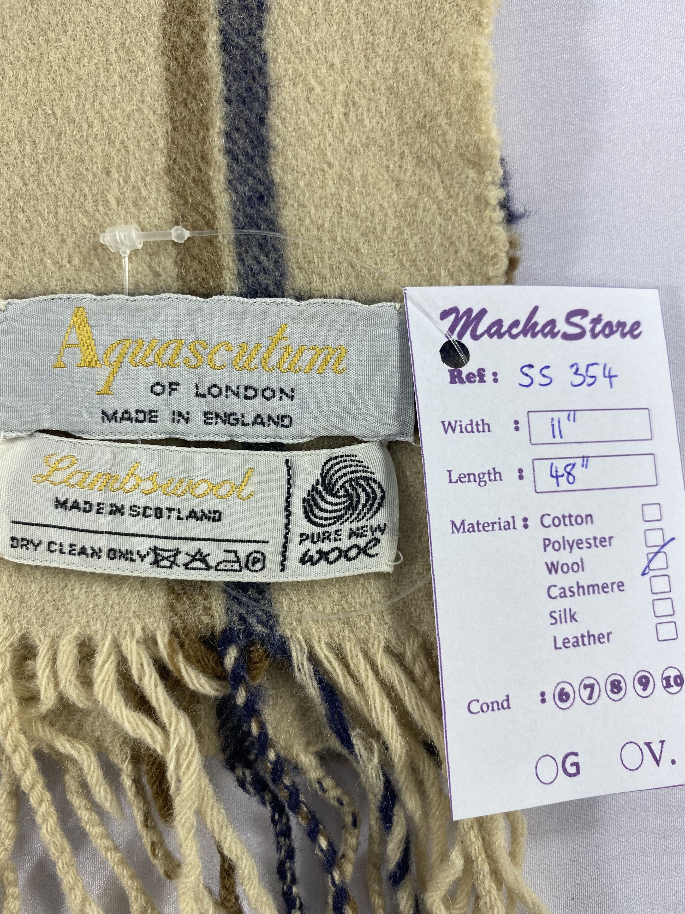 Aquascutum Aquasqutum Scarf / Muffler / Neckwear Size ONE SIZE - 5 Thumbnail