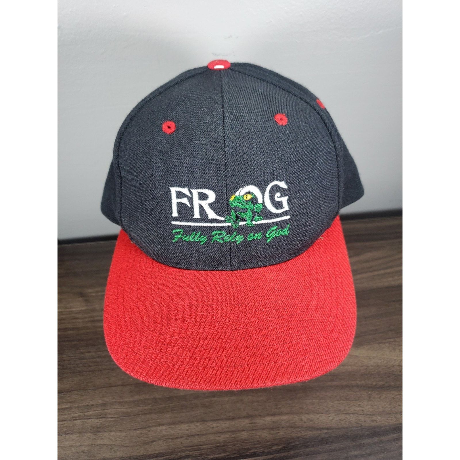 Vintage FROG Fully Rely On God Hat I Love Jesus Snapback Cap Black Size ONE SIZE - 4 Thumbnail