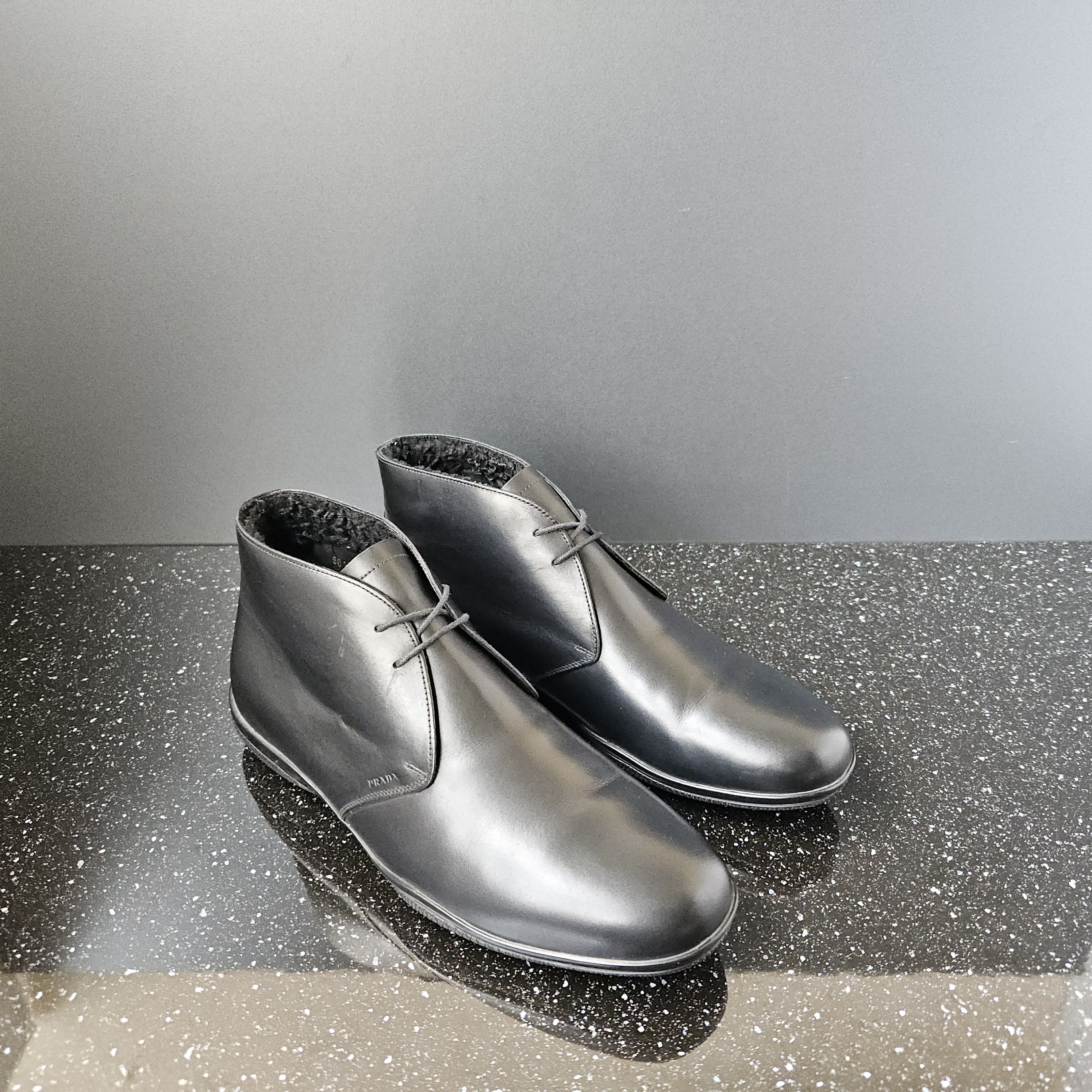 Prada Prada 4T2107 black Leather boots Fur Size US 9.5 / EU 42-43 - 4 Thumbnail